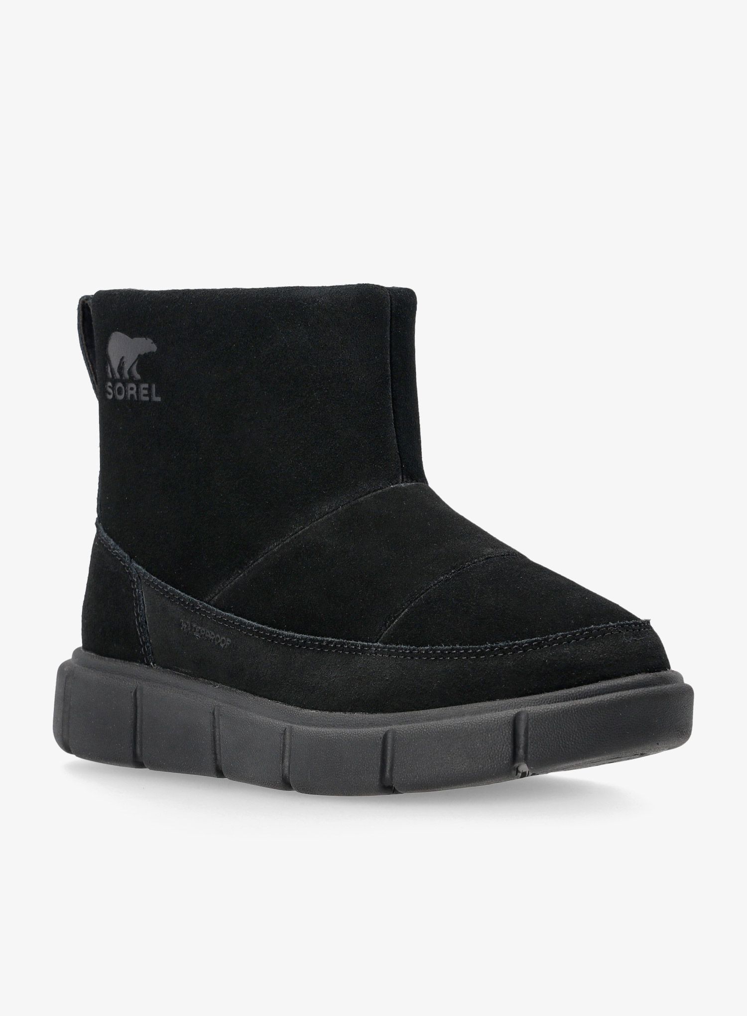 Ženske zimske cipele Sorel Explorer III Slip-On WP - black/sea salt