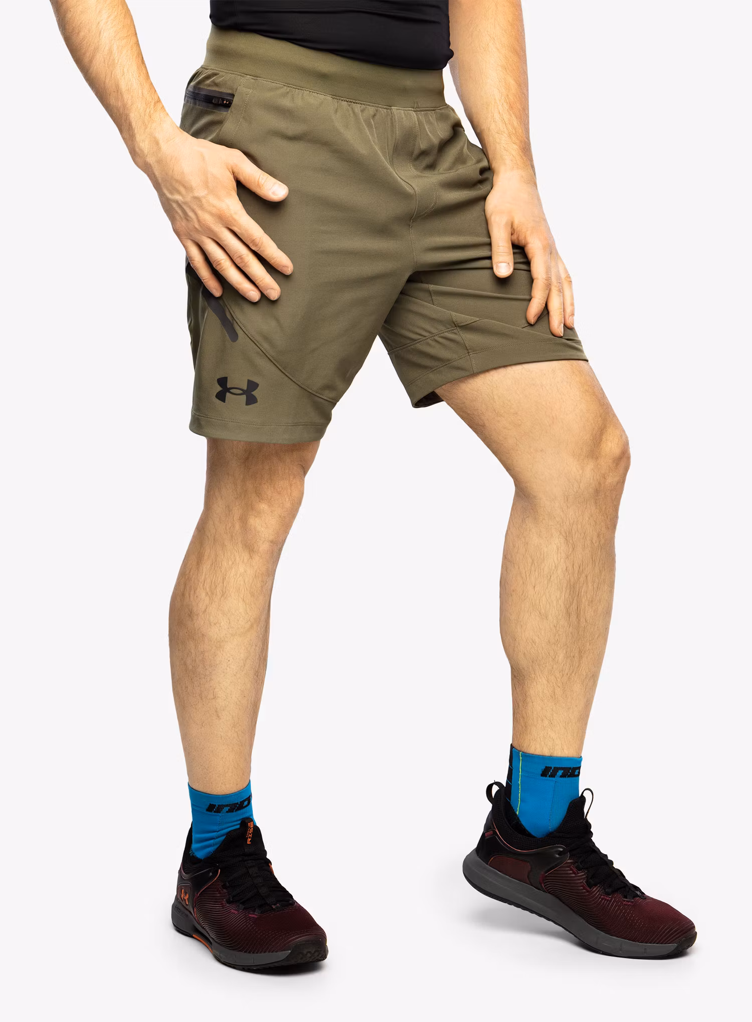 Muške kratke hlače Under Armour Unstoppable Shorts - marine OD green/black