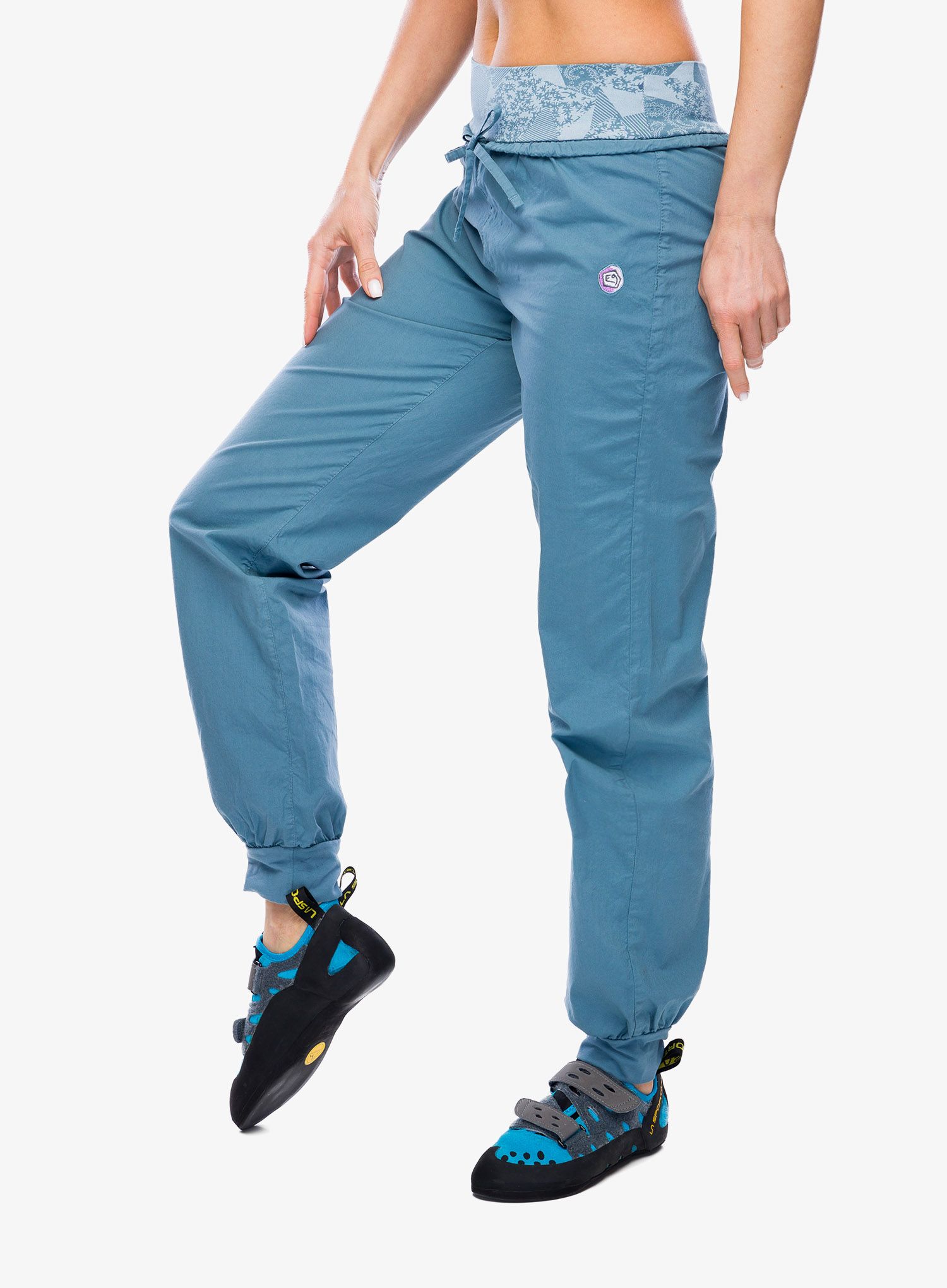 Ženske penjačke hlače E9 Hit - blue ceuse