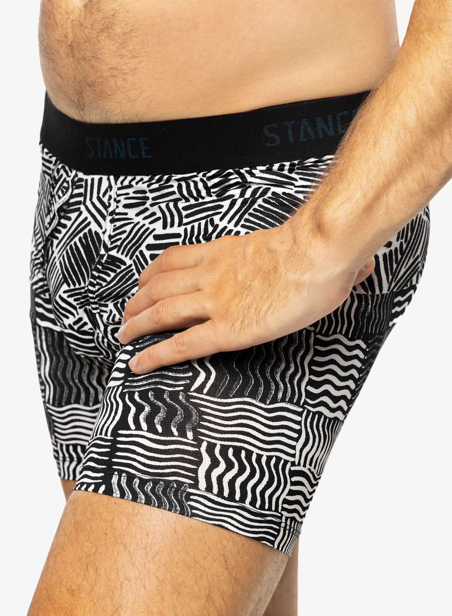 Termoaktivne bokserice Stance Crosshatch Wholester - black