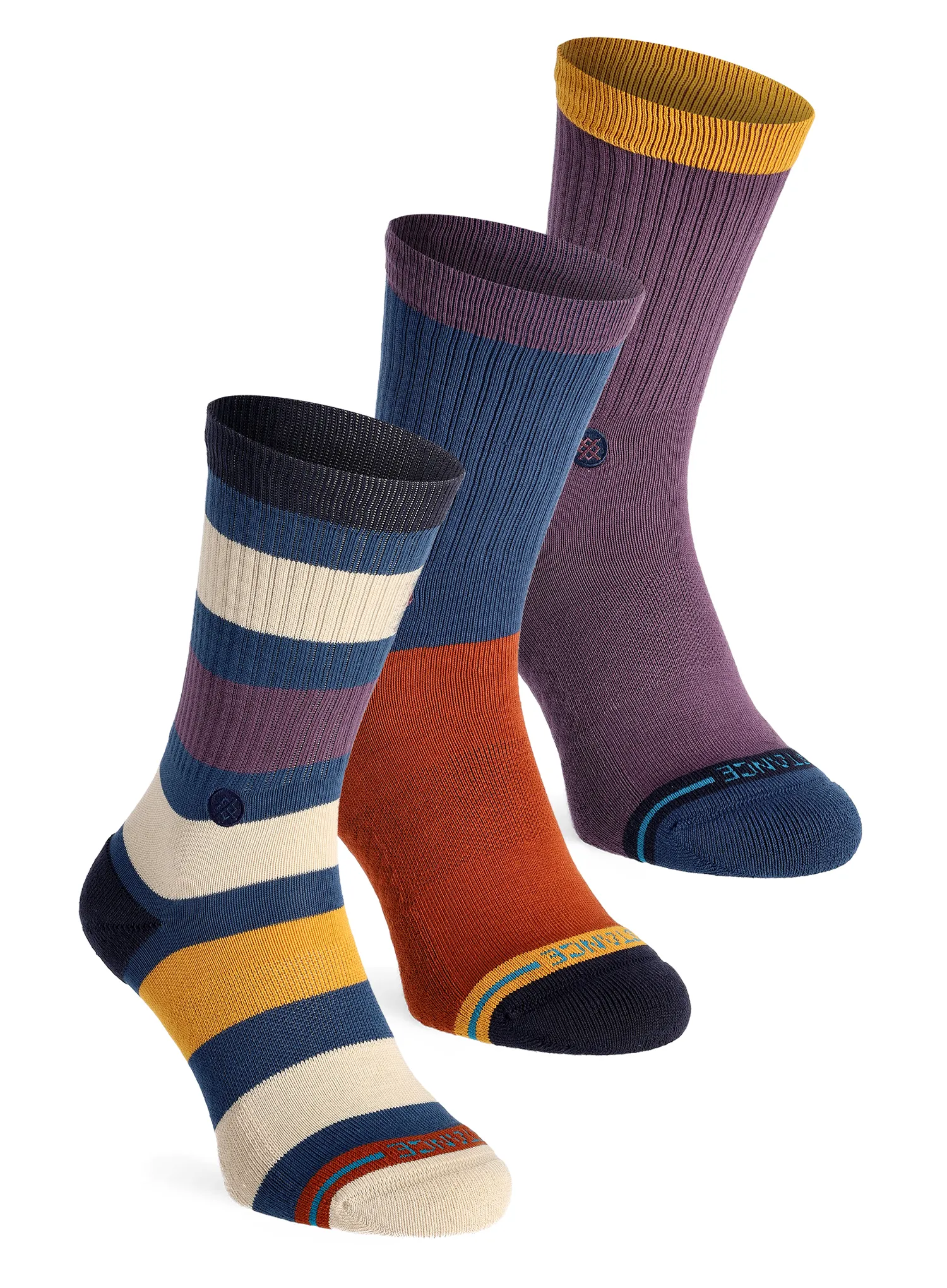 Čarape Stance Dexter 3-Pack Crew - dark royal
