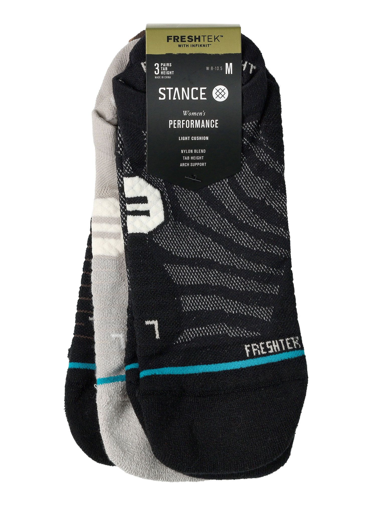 Ženske čarape za trčanje Stance Exotic 3 Pack - black