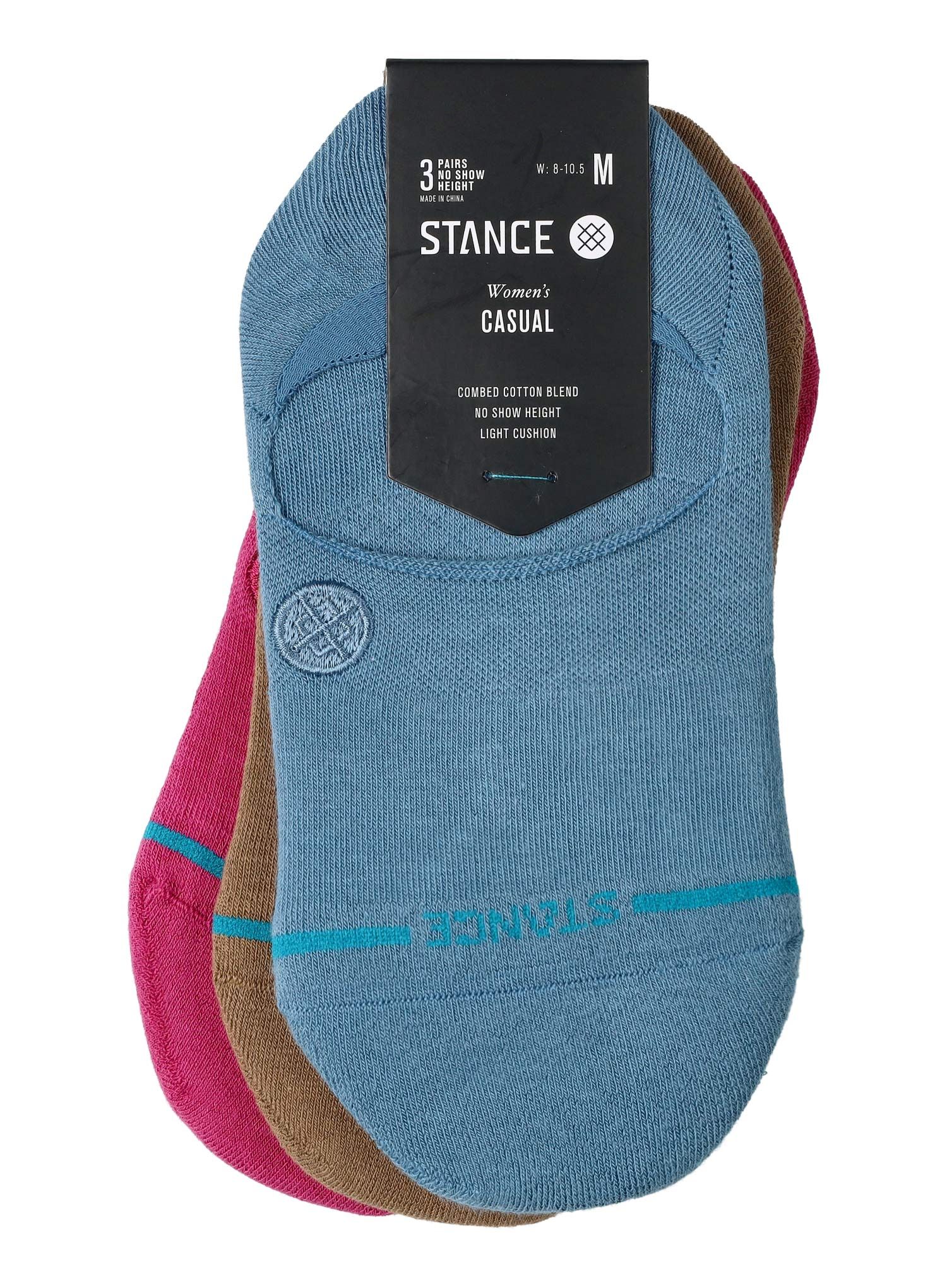 Planinarske čarape Stance Icon No Show 3 Pack - chive
