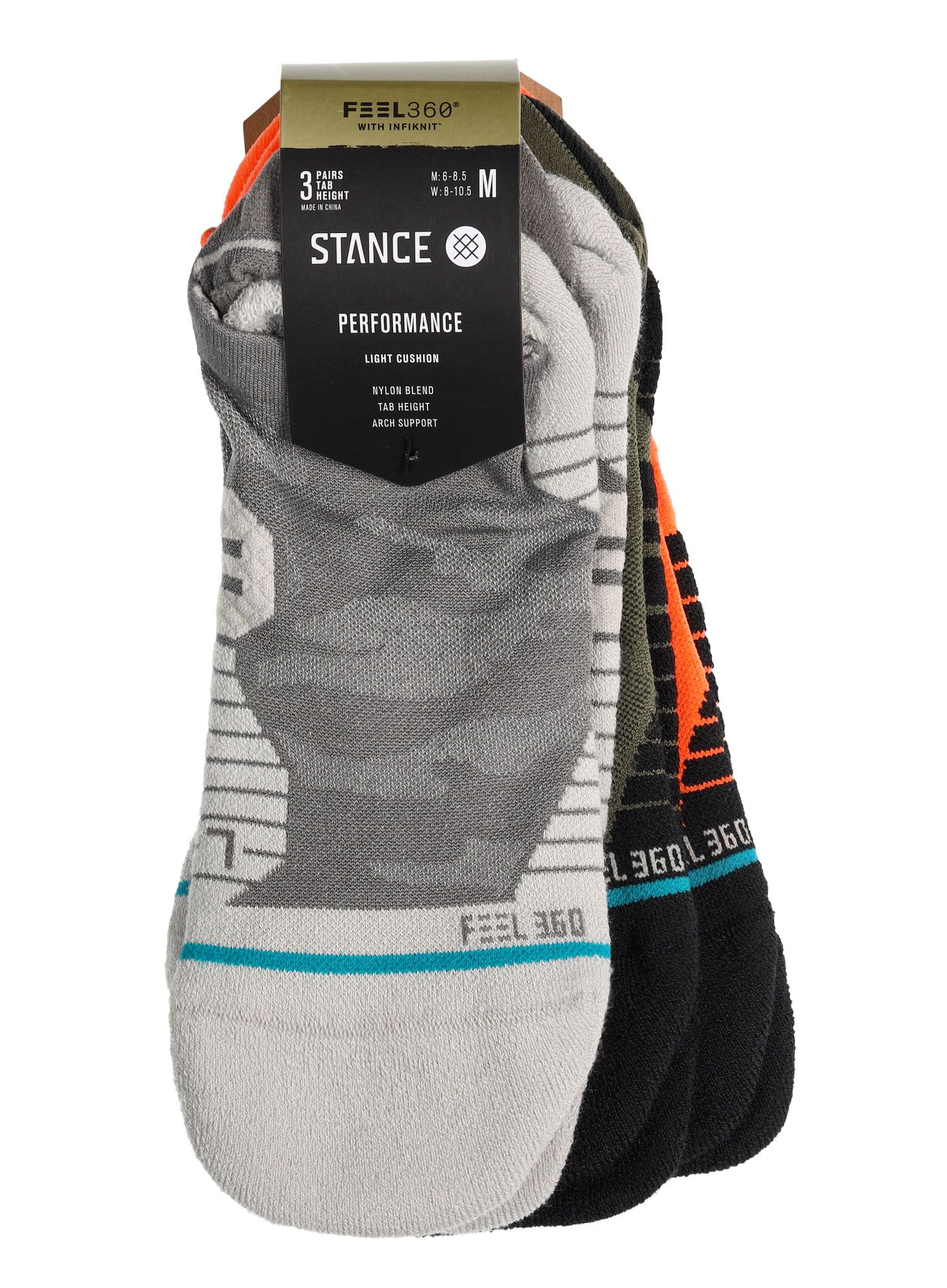 Čarape za trčanje Stance Klicks 3 Pack - multi