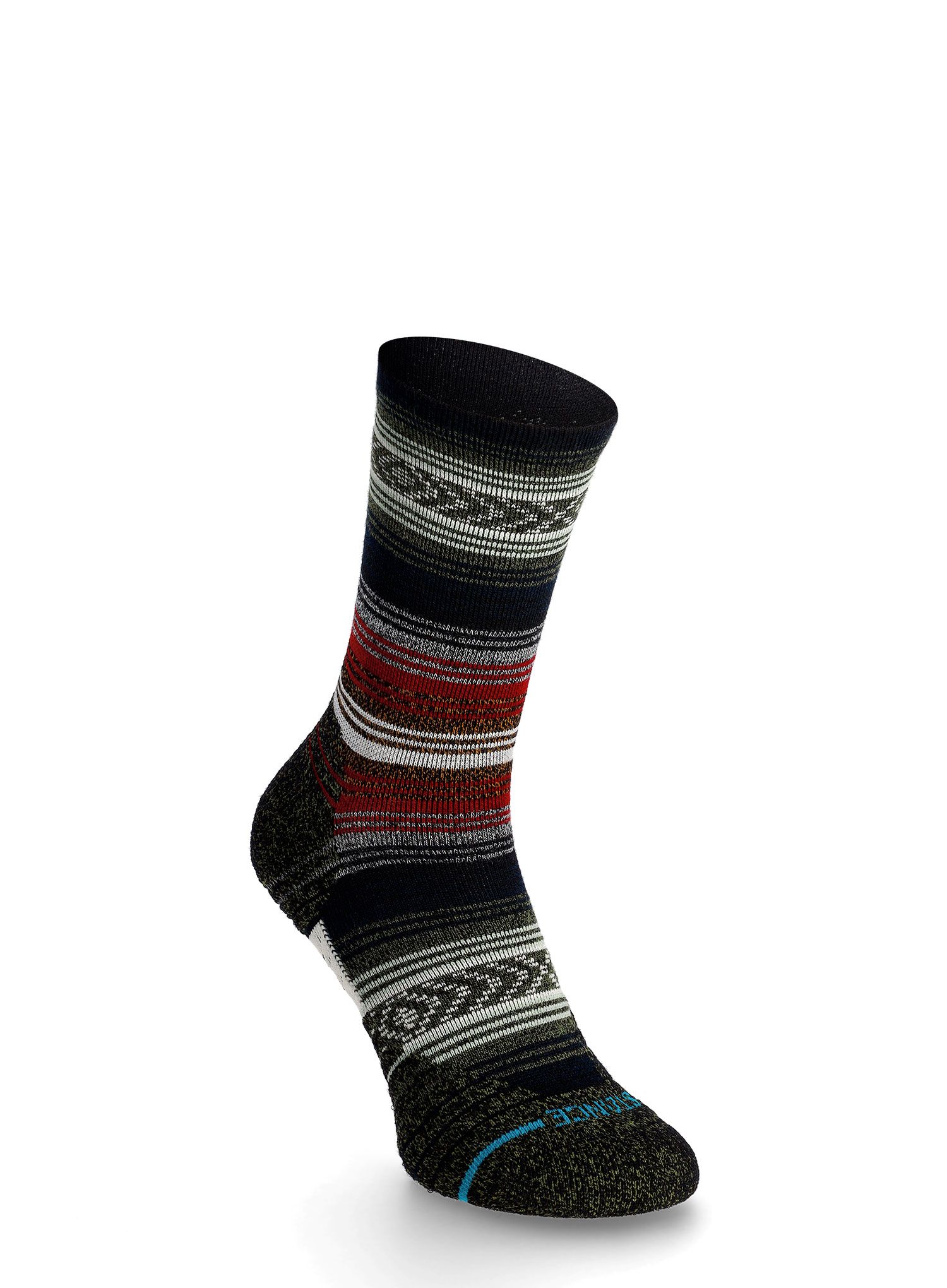 Čarape Stance Mid Wool Crew - black/red