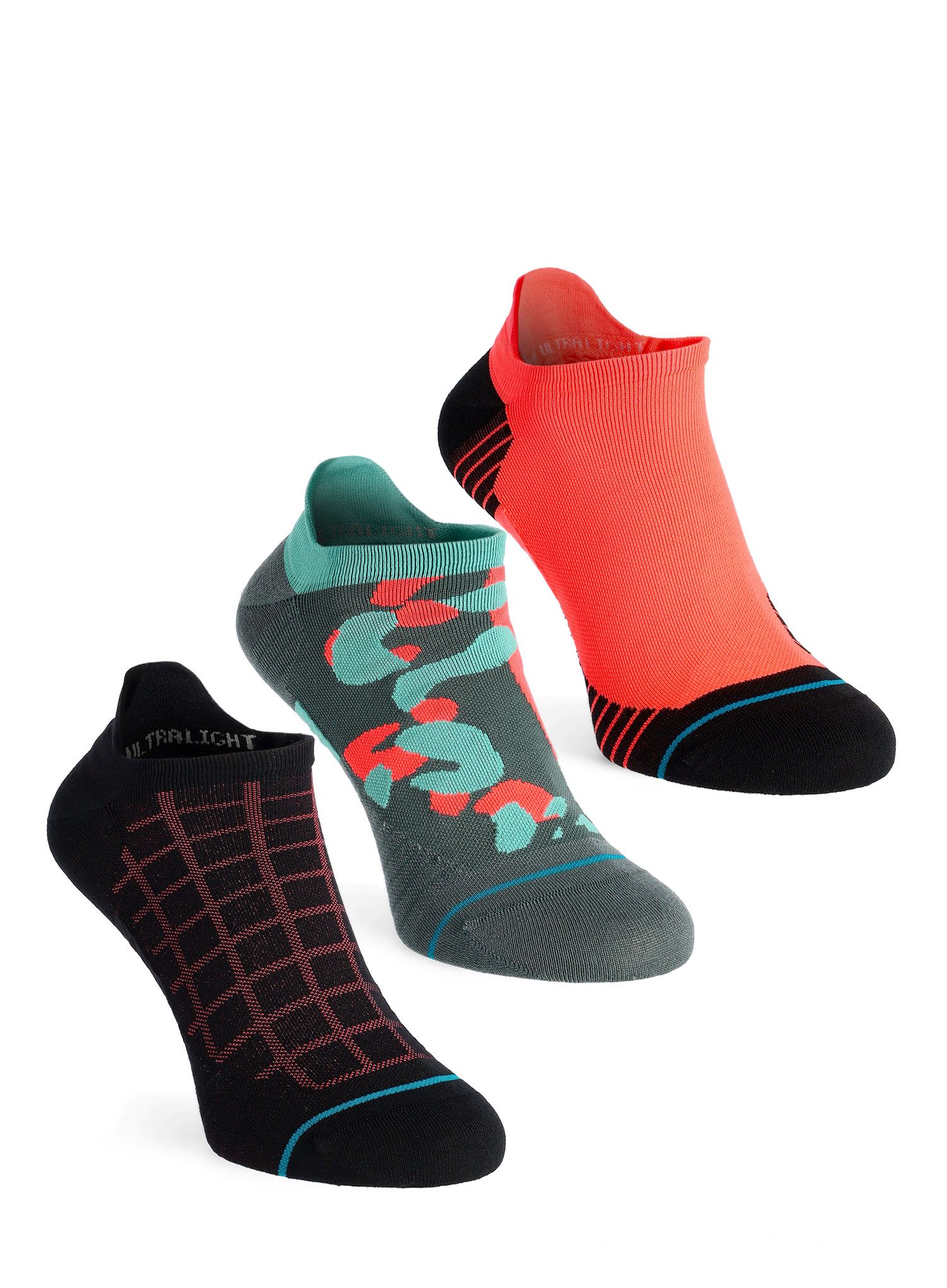 Čarape za trčanje Stance Quantum Tab 3 Pack - multi