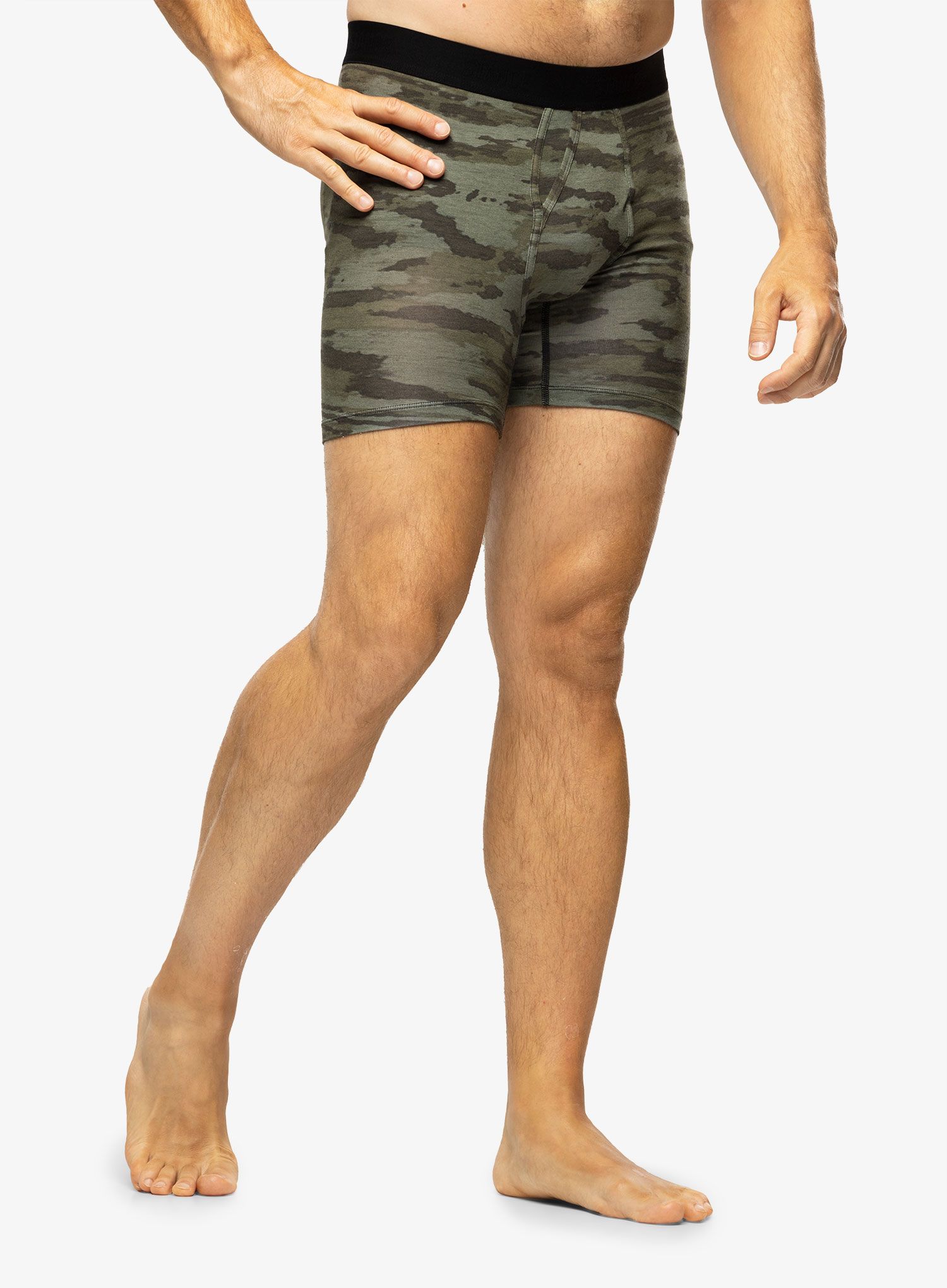 Termoaktivne bokserice Stance Ramp Camo Boxer Brief - armygreen