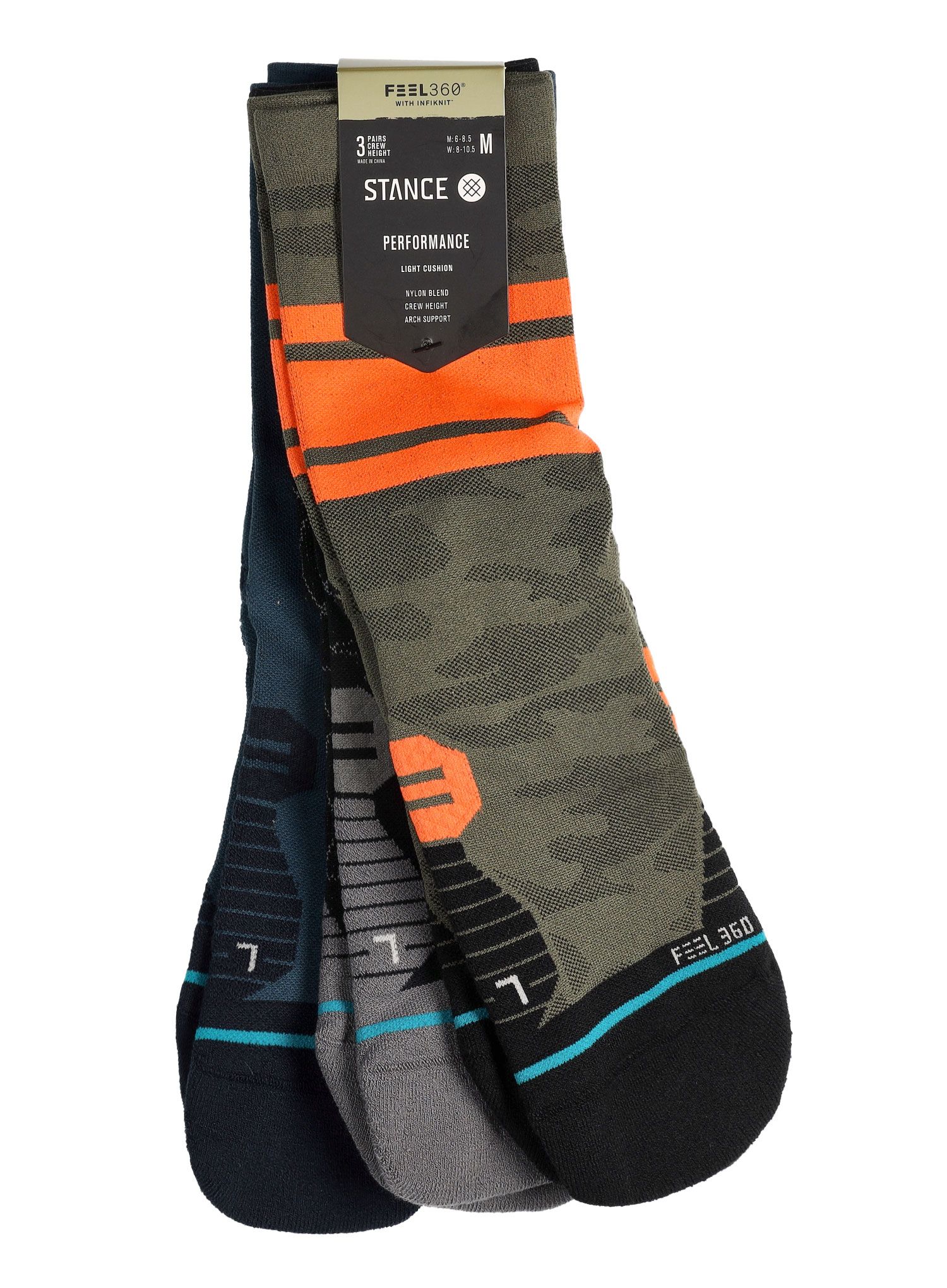 Čarape za trčanje Stance Sargent 3 Pack - multi