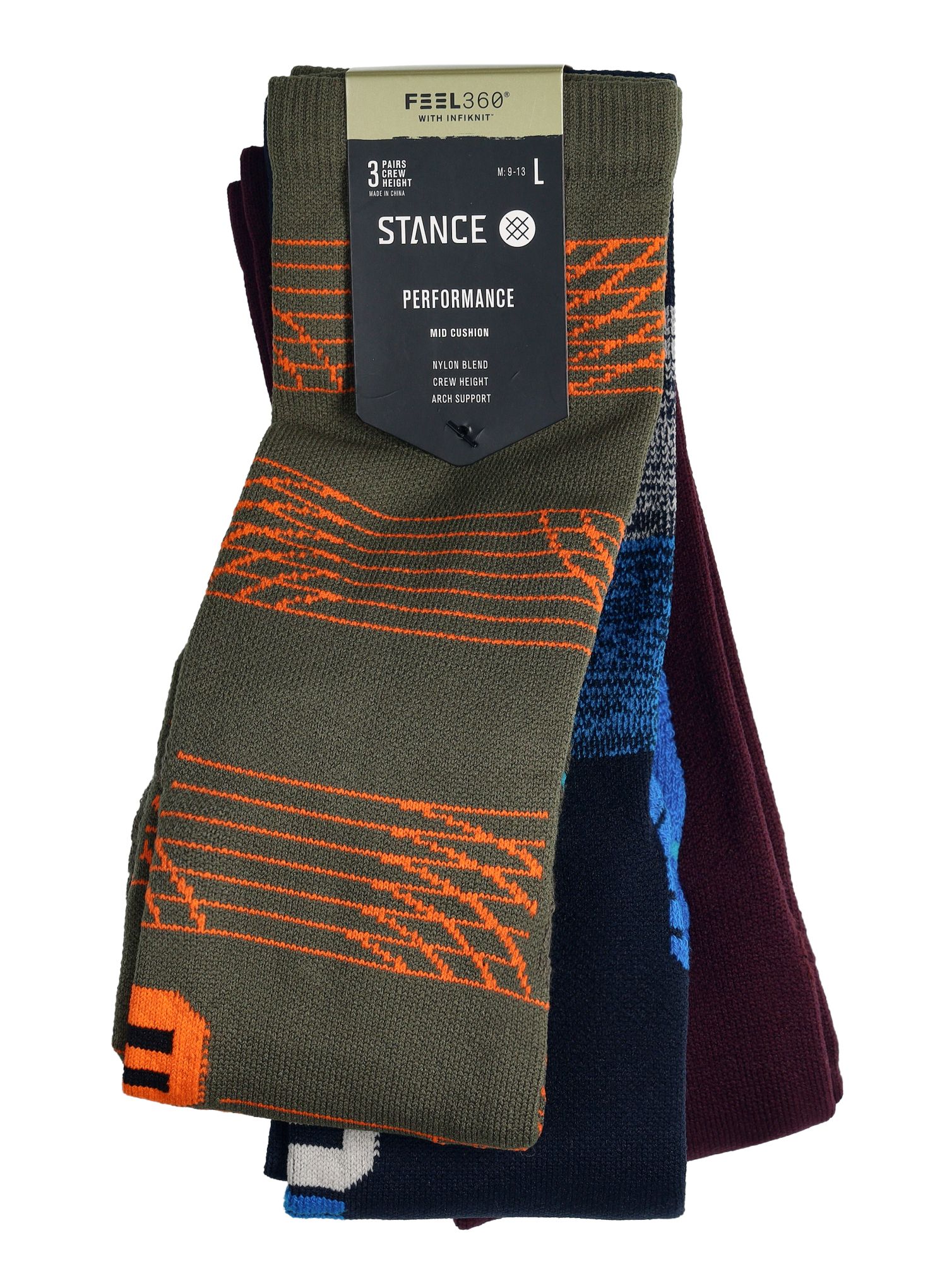 Čarape za trčanje Stance Starting 3 Pack - multi