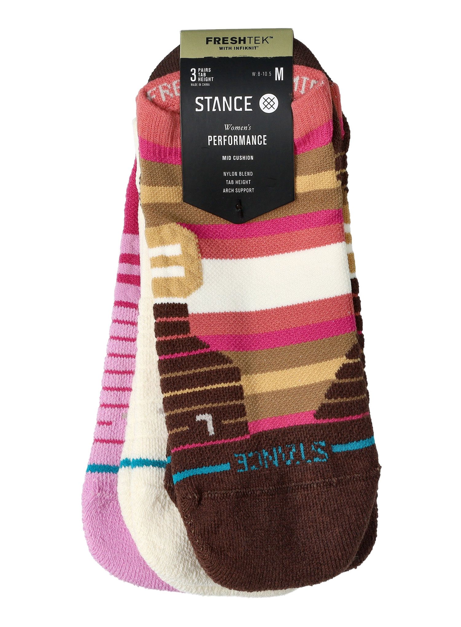 Čarape Stance Steady Flow 3 Pack - magenta