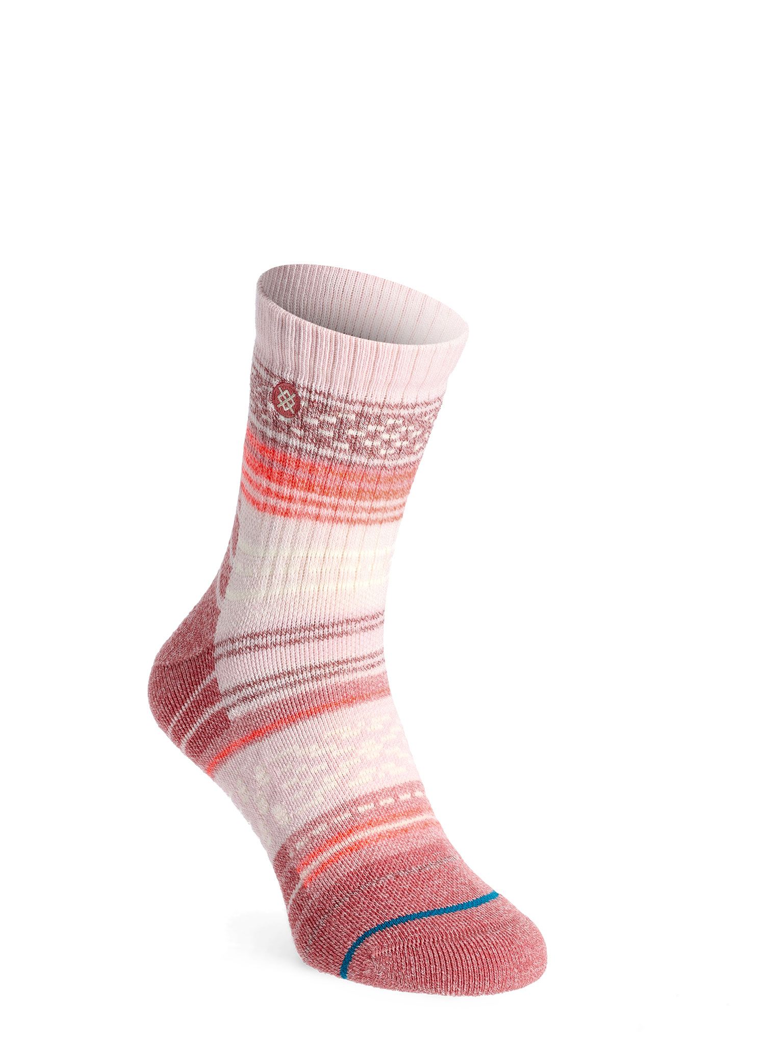 Ženske trekking čarape Stance Windy Peaks Qtr - dustyrose