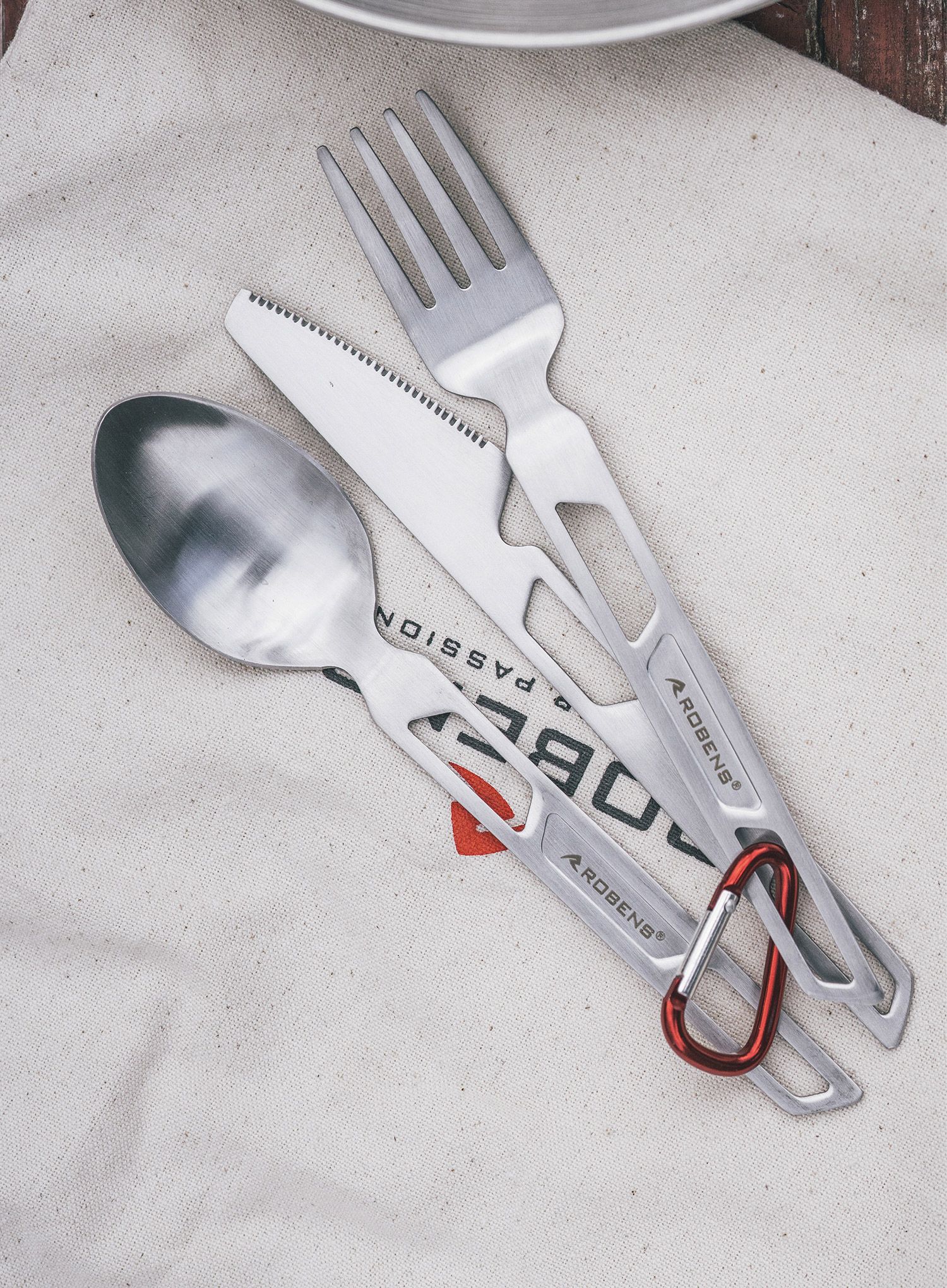 Putni pribor za jelo Robens Sierra Steel Cutlery Set