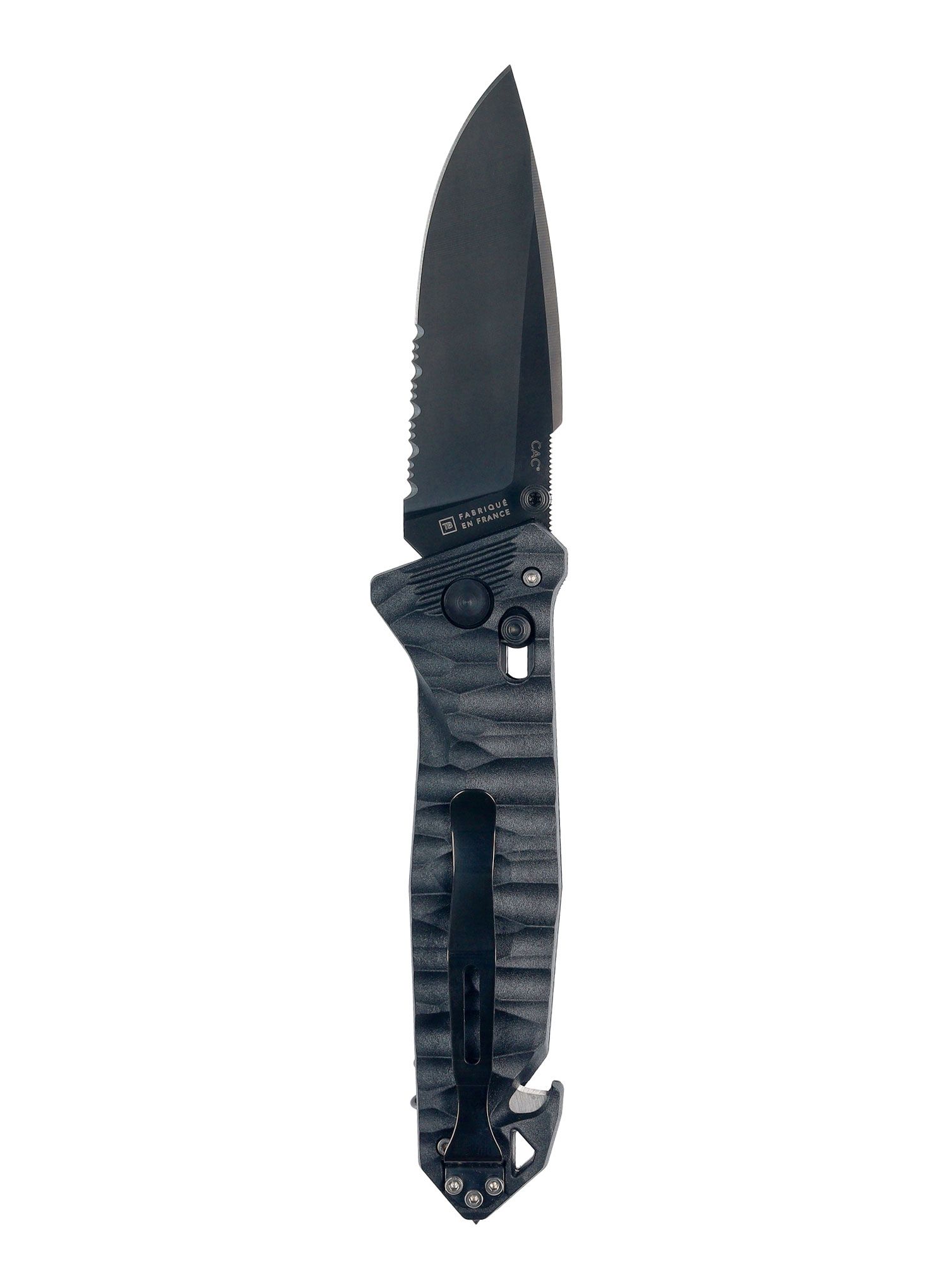 Putni nož TB Outdoor CAC Serration Manche Toxifie - black