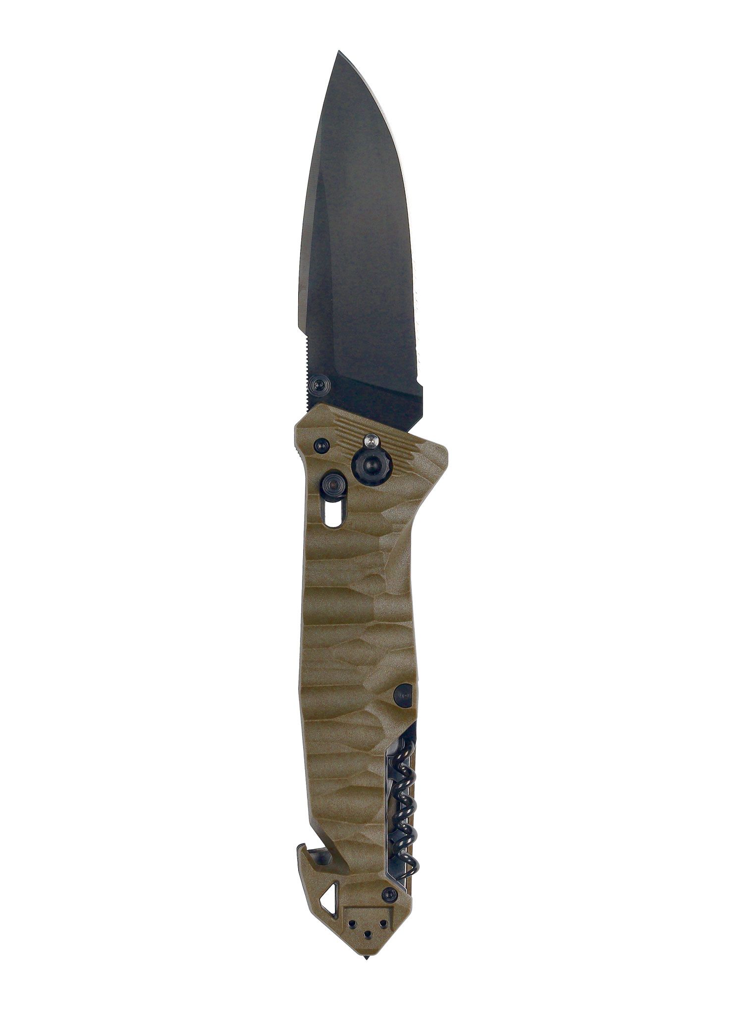 Putni nož TB Outdoor CAC Serration Manche Toxifie - khaki