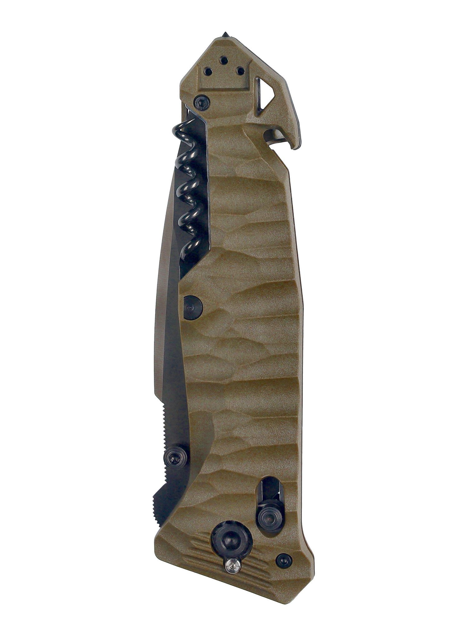 Putni nož TB Outdoor CAC Serration Manche Toxifie - khaki