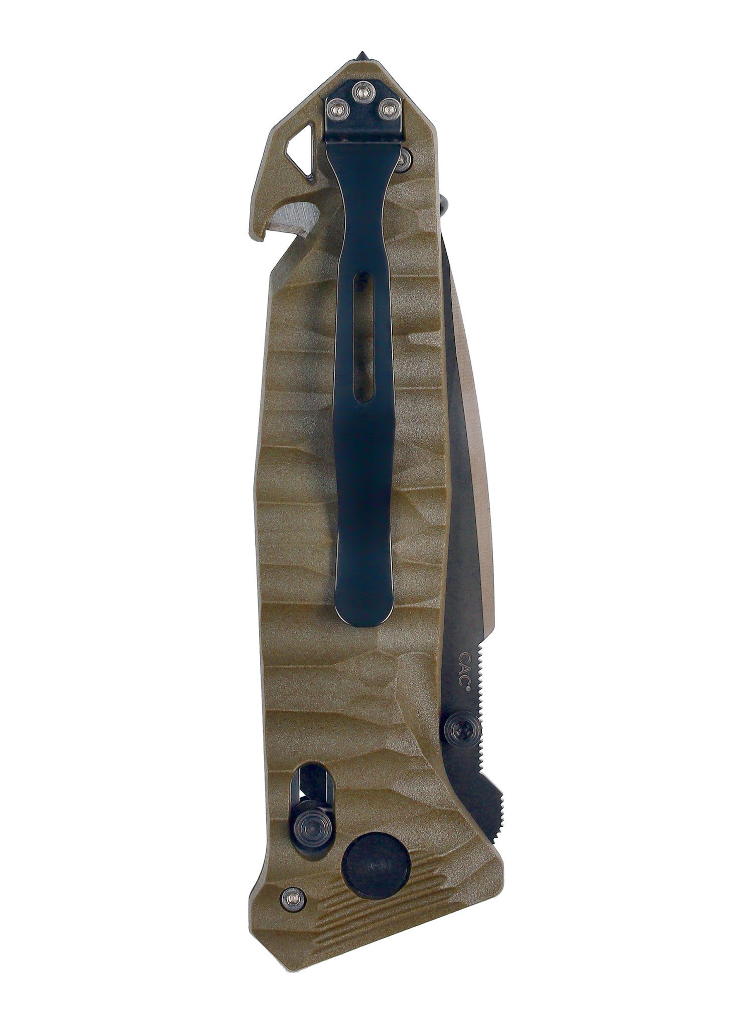 Putni nož TB Outdoor CAC Serration Manche Toxifie - khaki