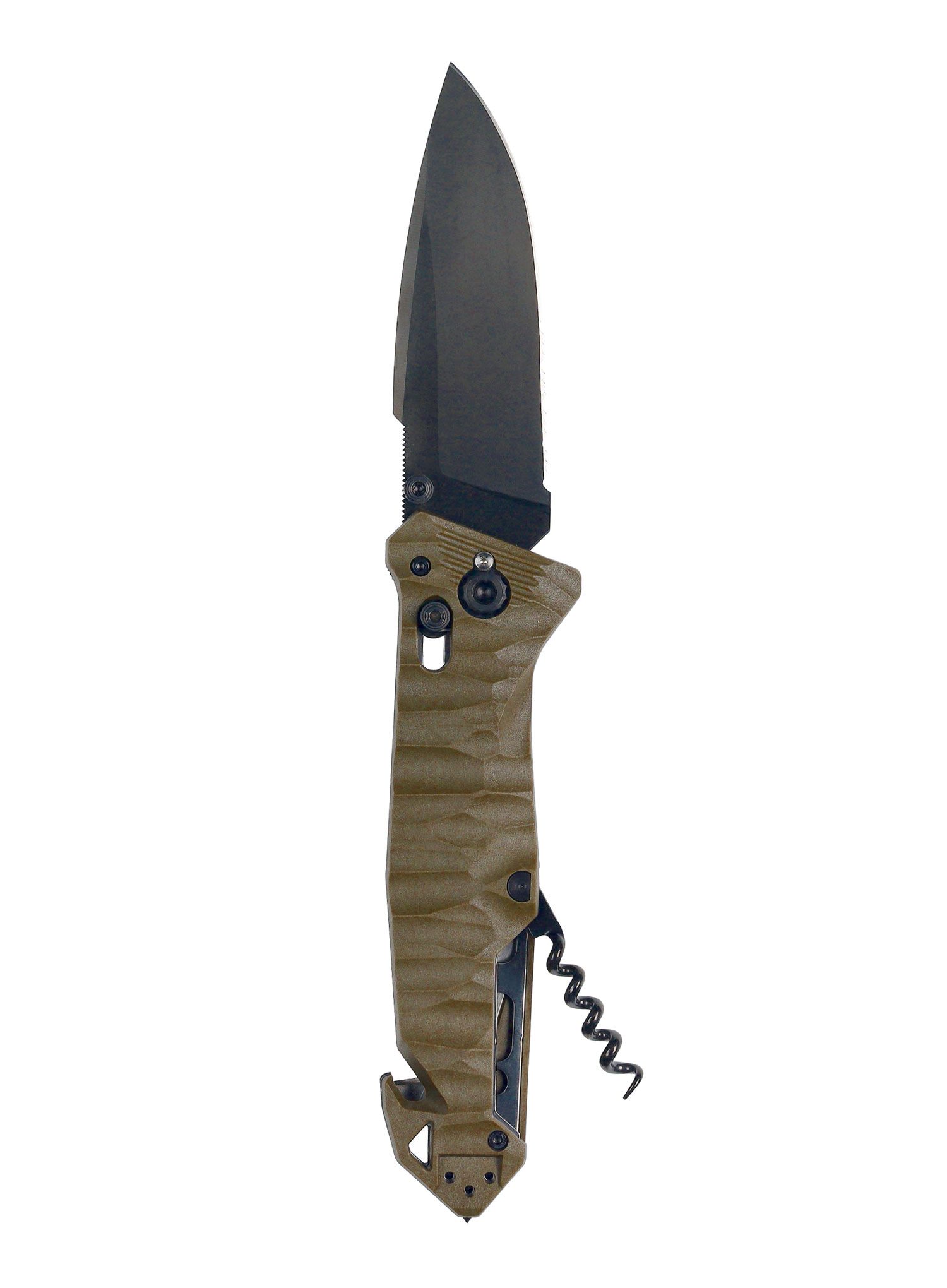Putni nož TB Outdoor CAC Serration Manche Toxifie - khaki