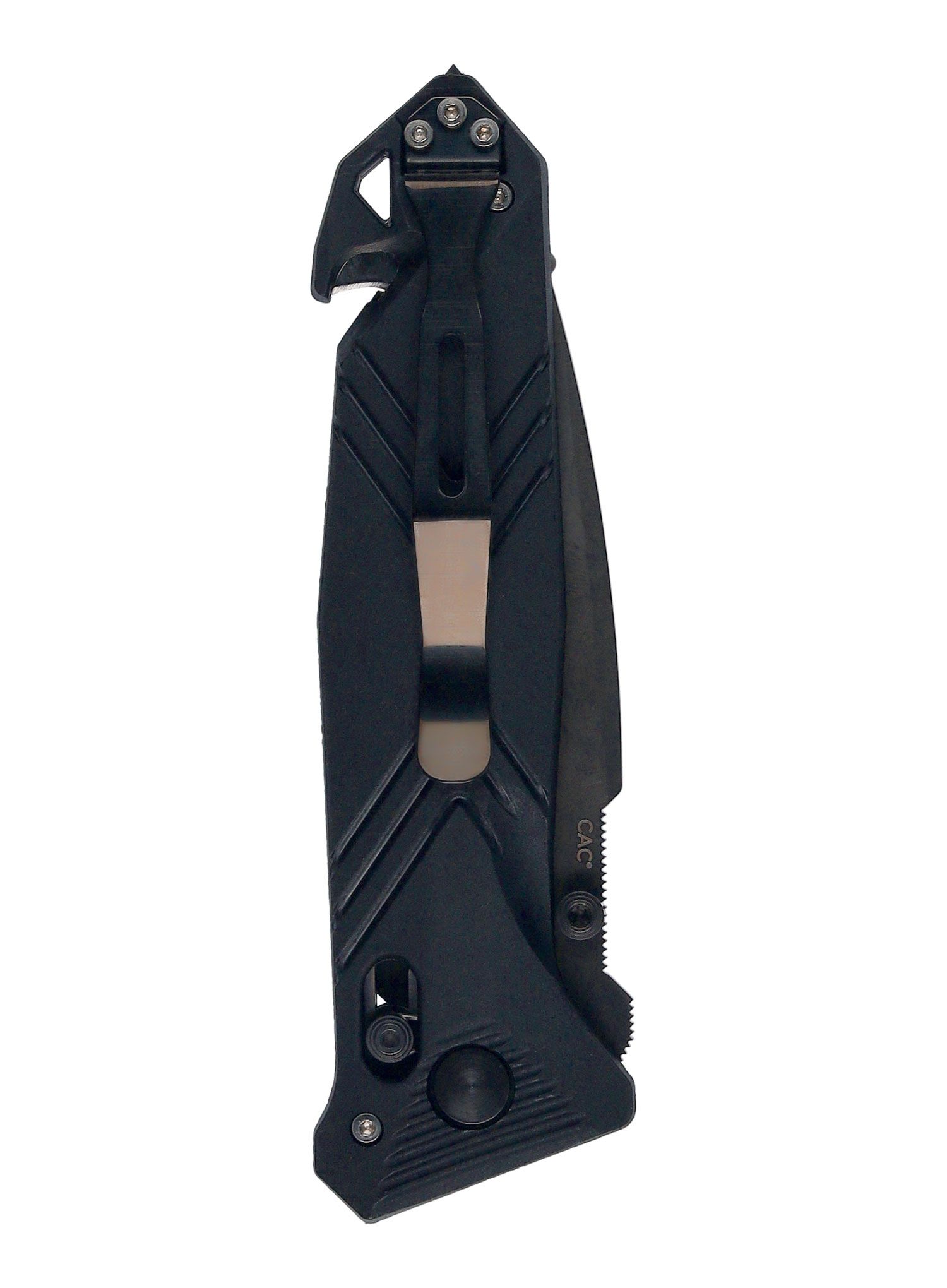 Sklopivi putni nož TB Outdoor CAC Serration - black