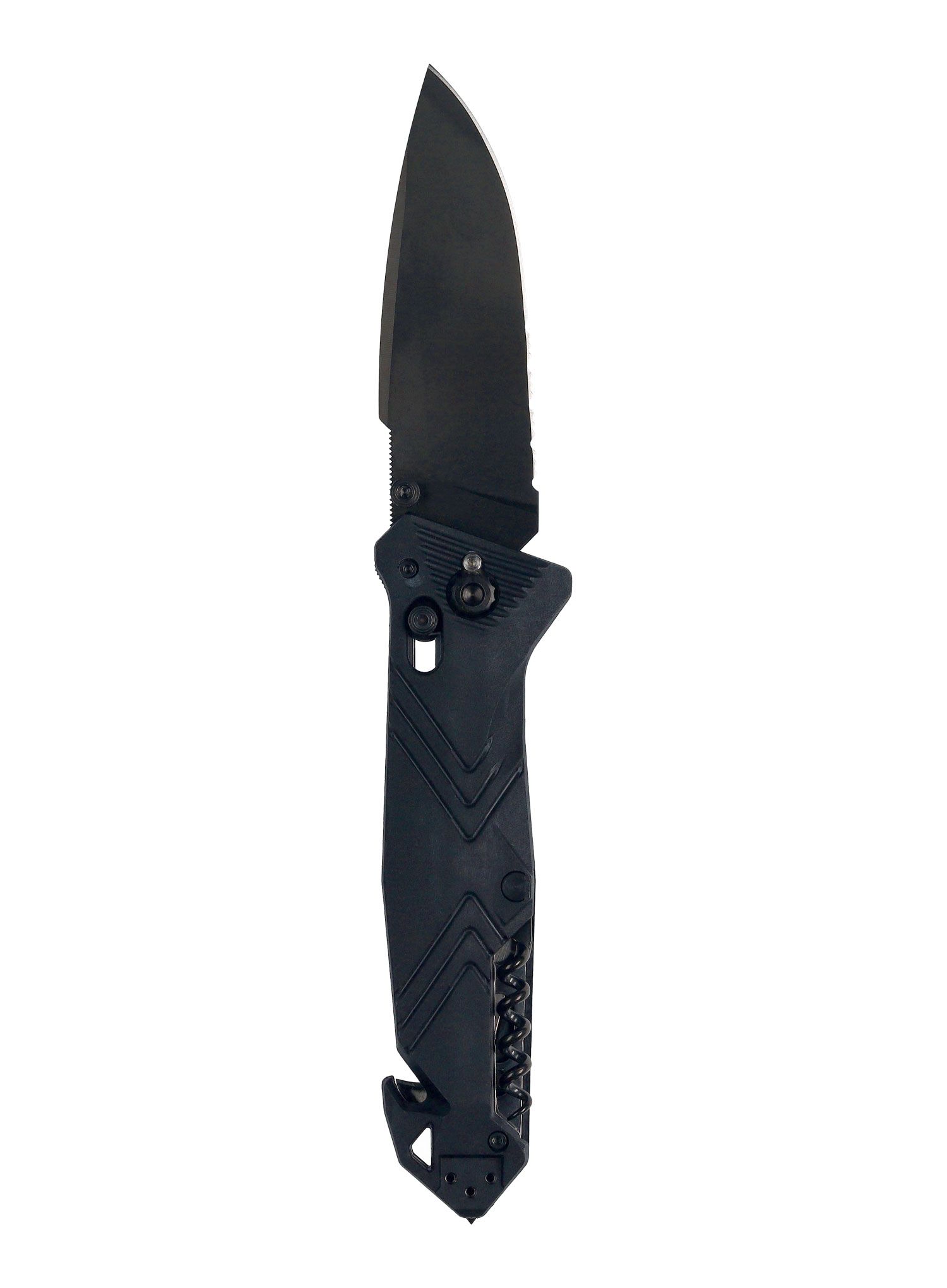 Sklopivi putni nož TB Outdoor CAC Serration - black