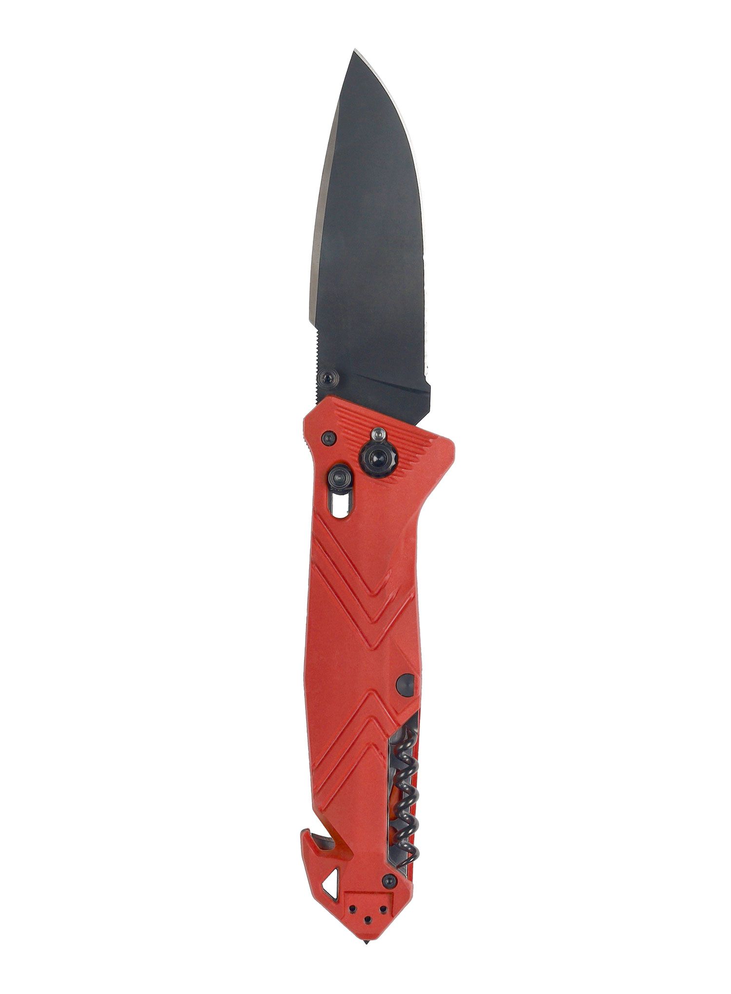 Sklopivi putni nož TB Outdoor CAC Serration - red