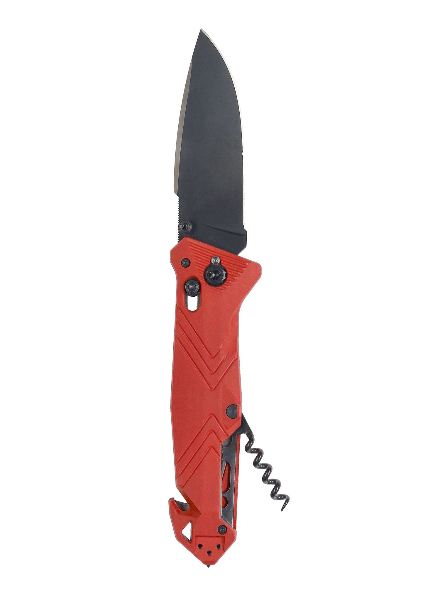 Sklopivi putni nož TB Outdoor CAC Serration - red