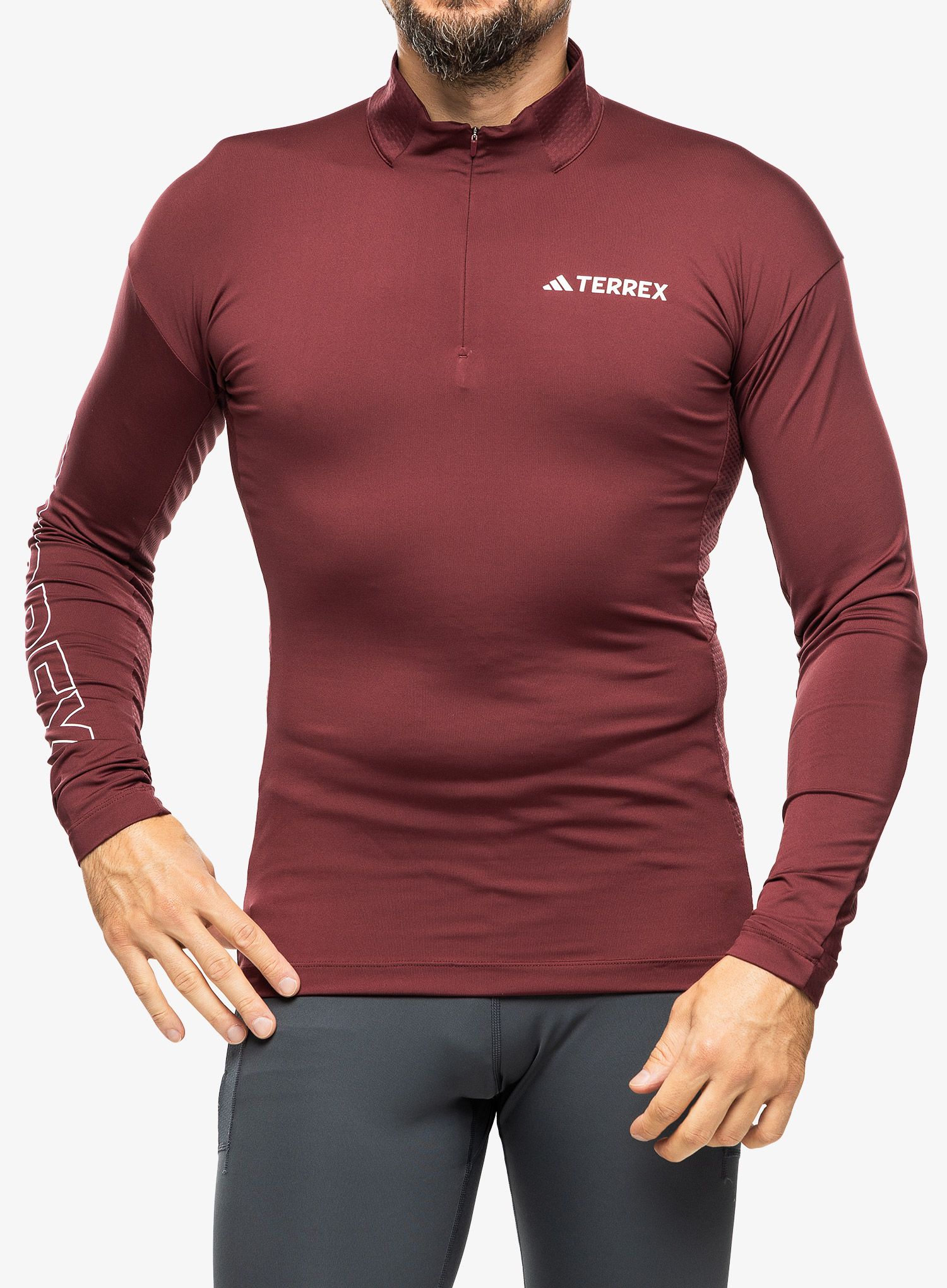 Dukserica adidas TERREX Xperior Longsleeve - shadow red