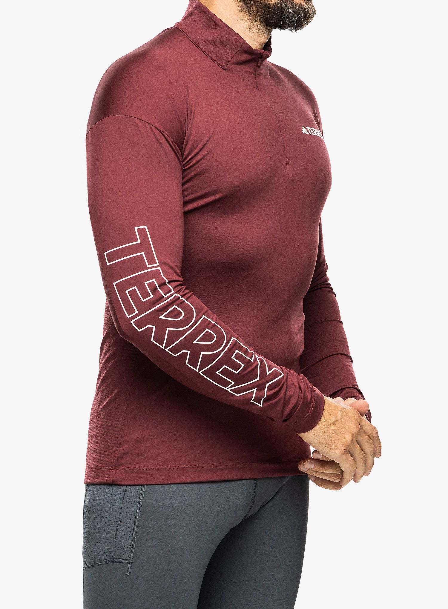 Dukserica adidas TERREX Xperior Longsleeve - shadow red
