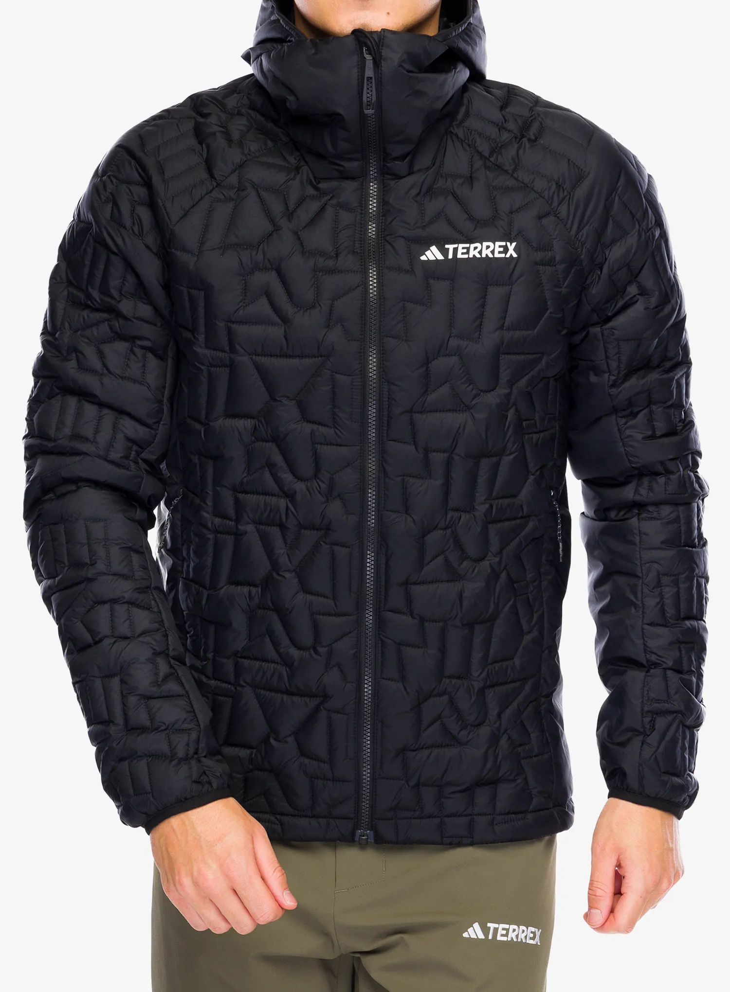 Jakna s postavom adidas TERREX Xperior PrimaLoft Loose Fill Insulated Hooded Jkt - black