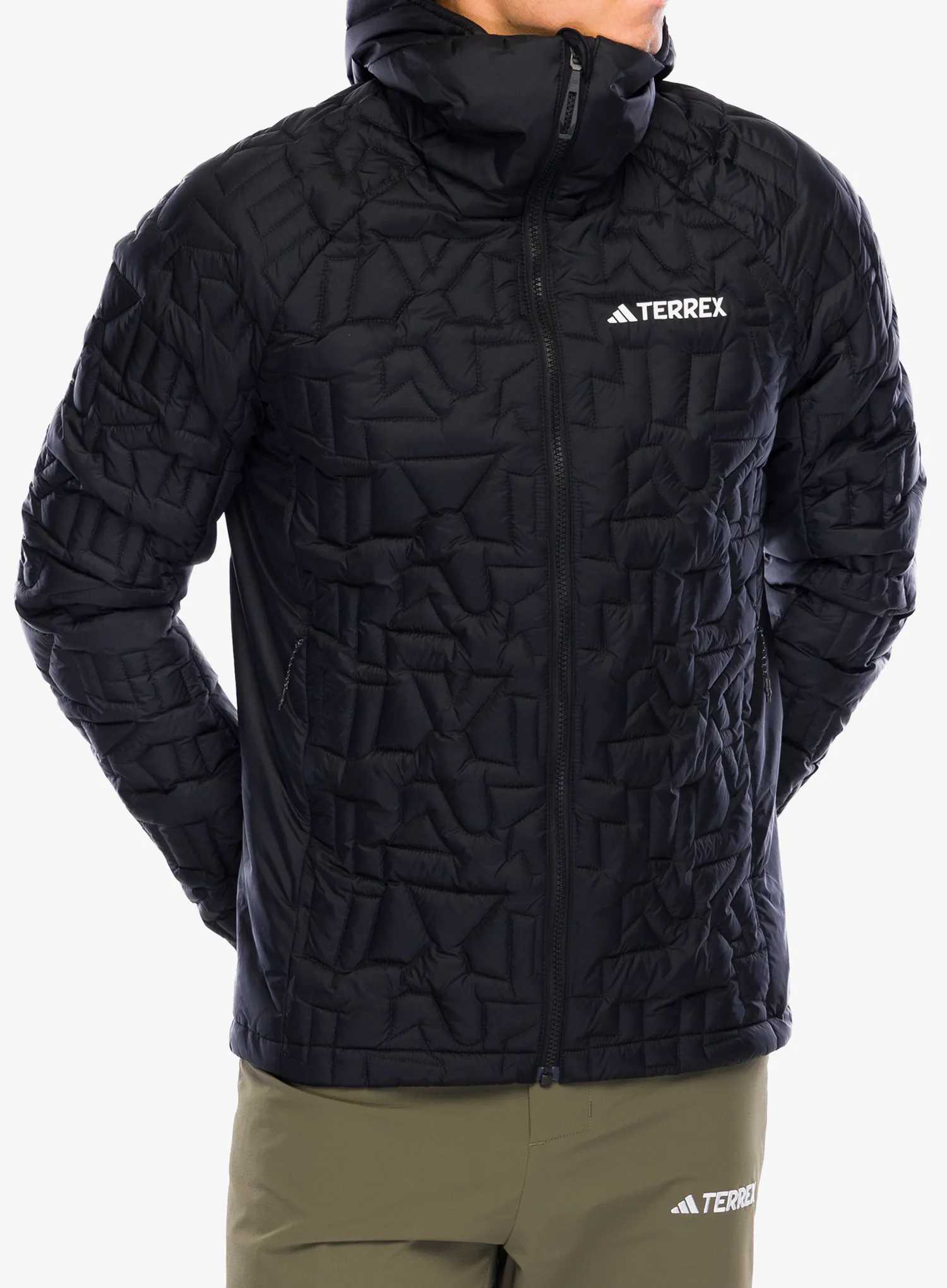 Jakna s postavom adidas TERREX Xperior PrimaLoft Loose Fill Insulated Hooded Jkt - black