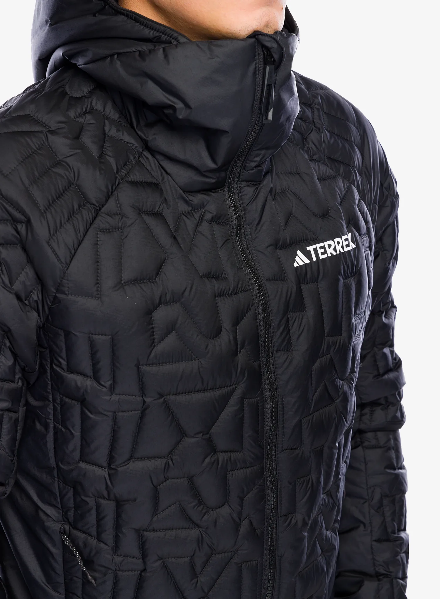 Jakna s postavom adidas TERREX Xperior PrimaLoft Loose Fill Insulated Hooded Jkt - black