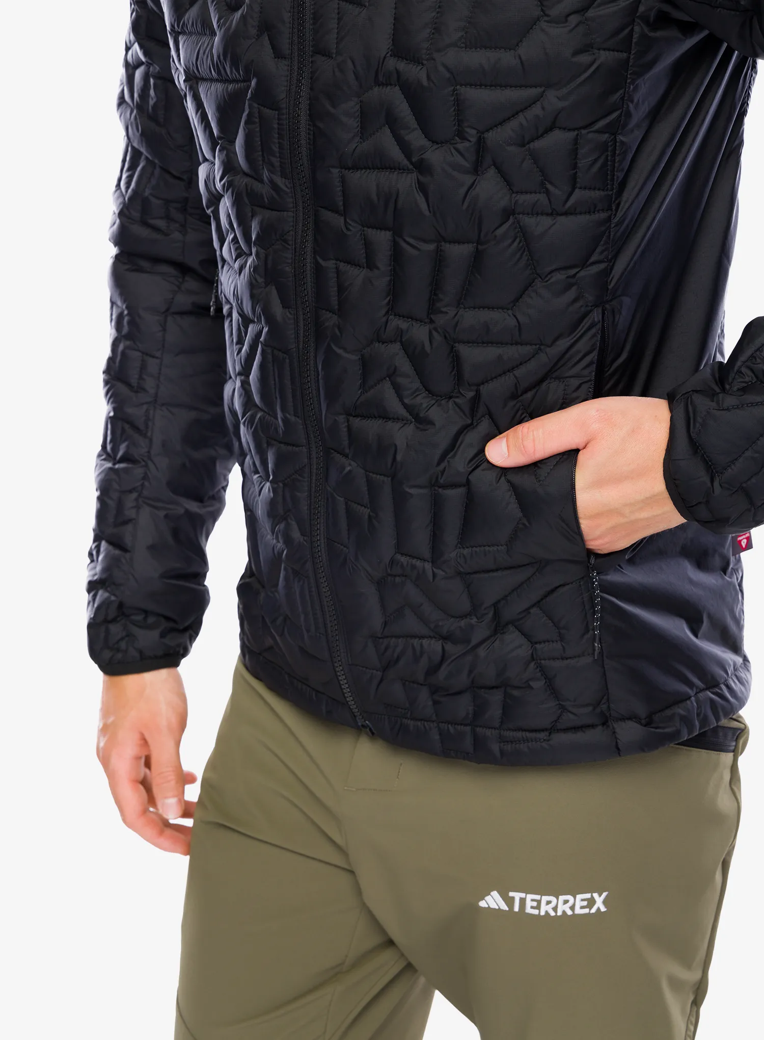 Jakna s postavom adidas TERREX Xperior PrimaLoft Loose Fill Insulated Hooded Jkt - black