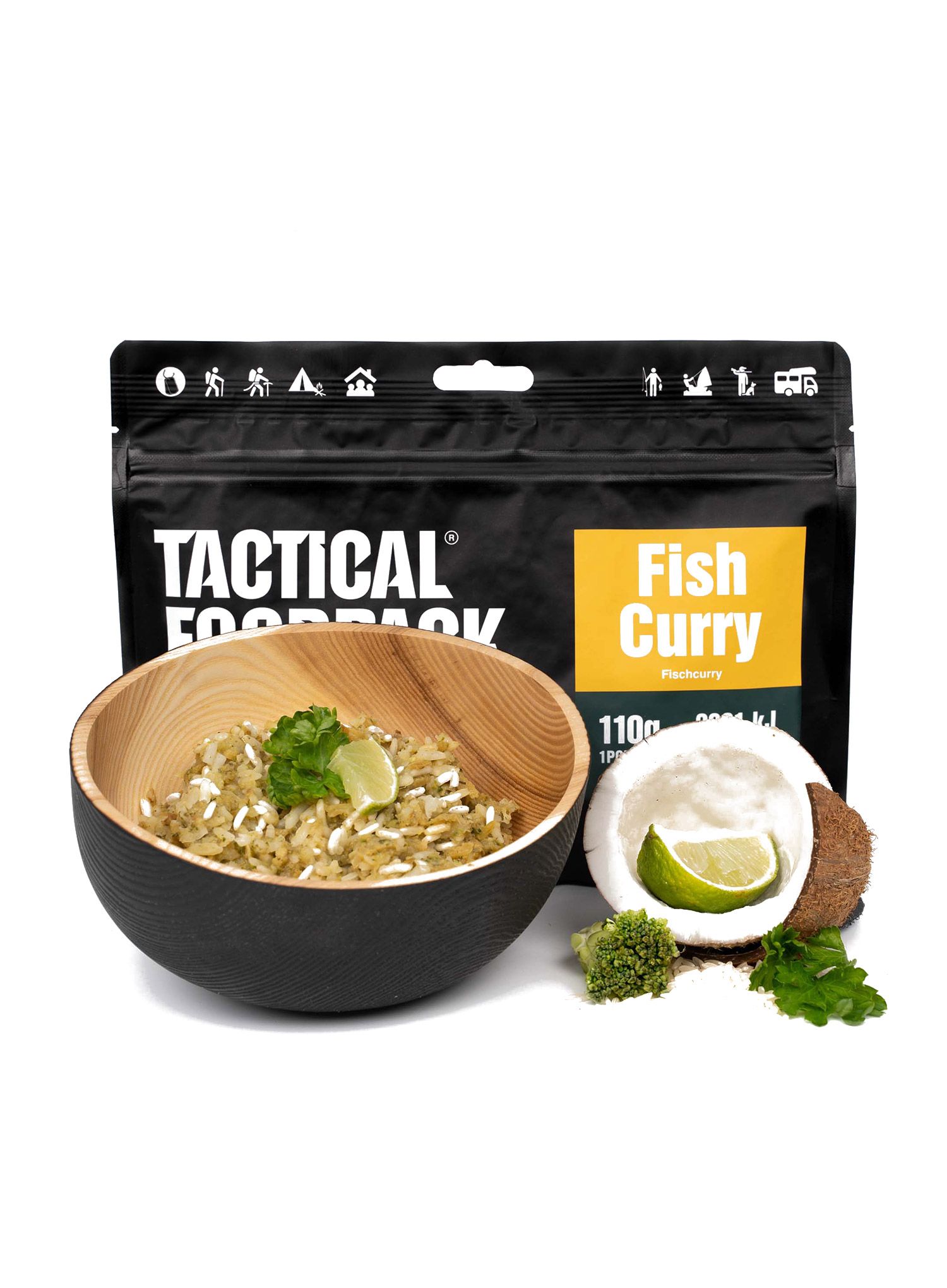 Liofilizat Tactical Foodpack Fish Curry and Rice 410 g