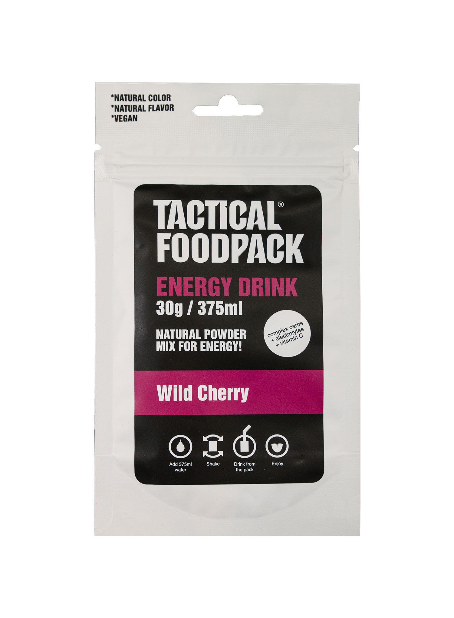Energetski napitak Tactical Foodpack Energy Drink 375 ml - wild cherry