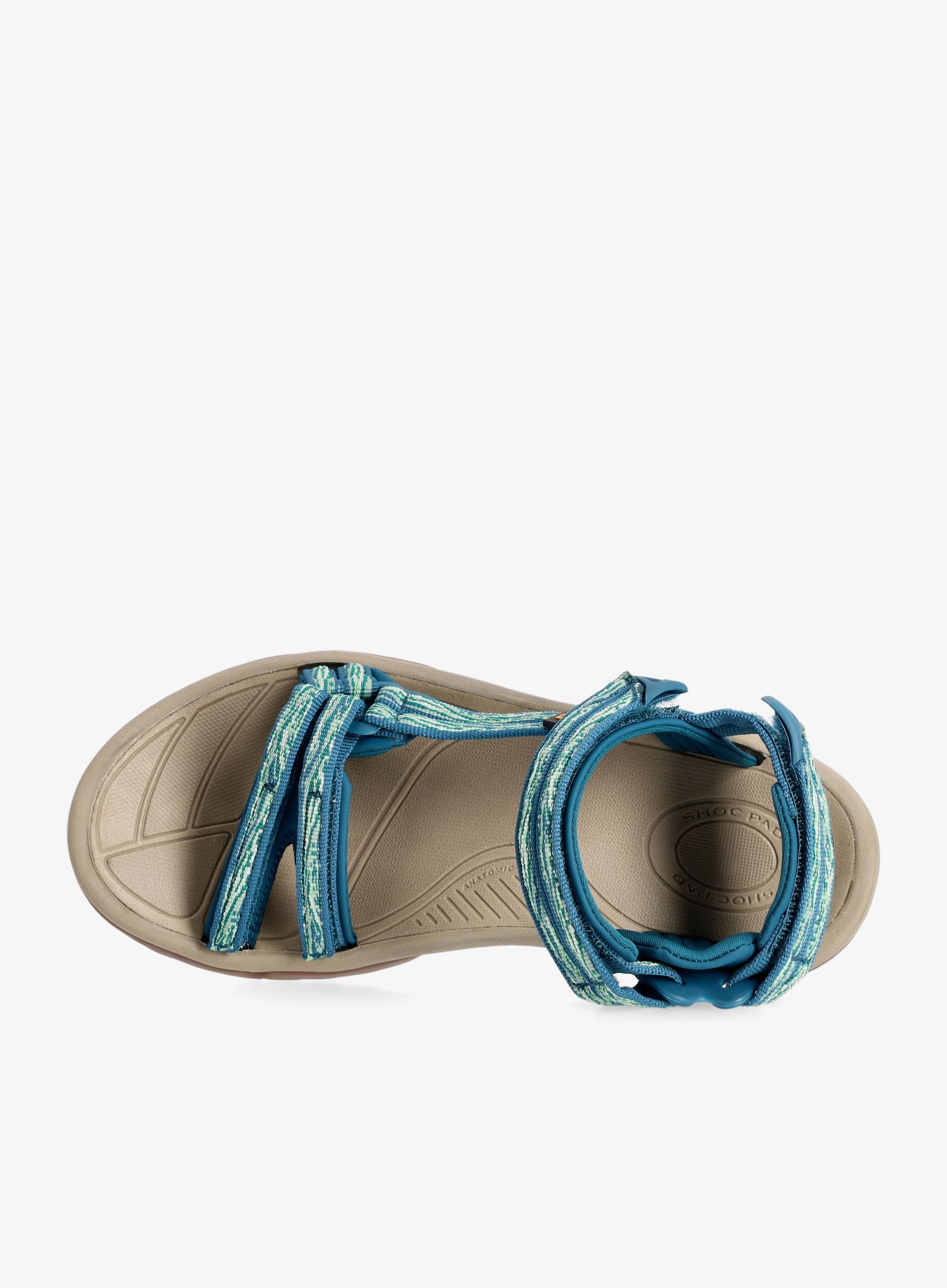 Ženske planinarske sandale Teva Terra Fi Lite - waves cadmium green