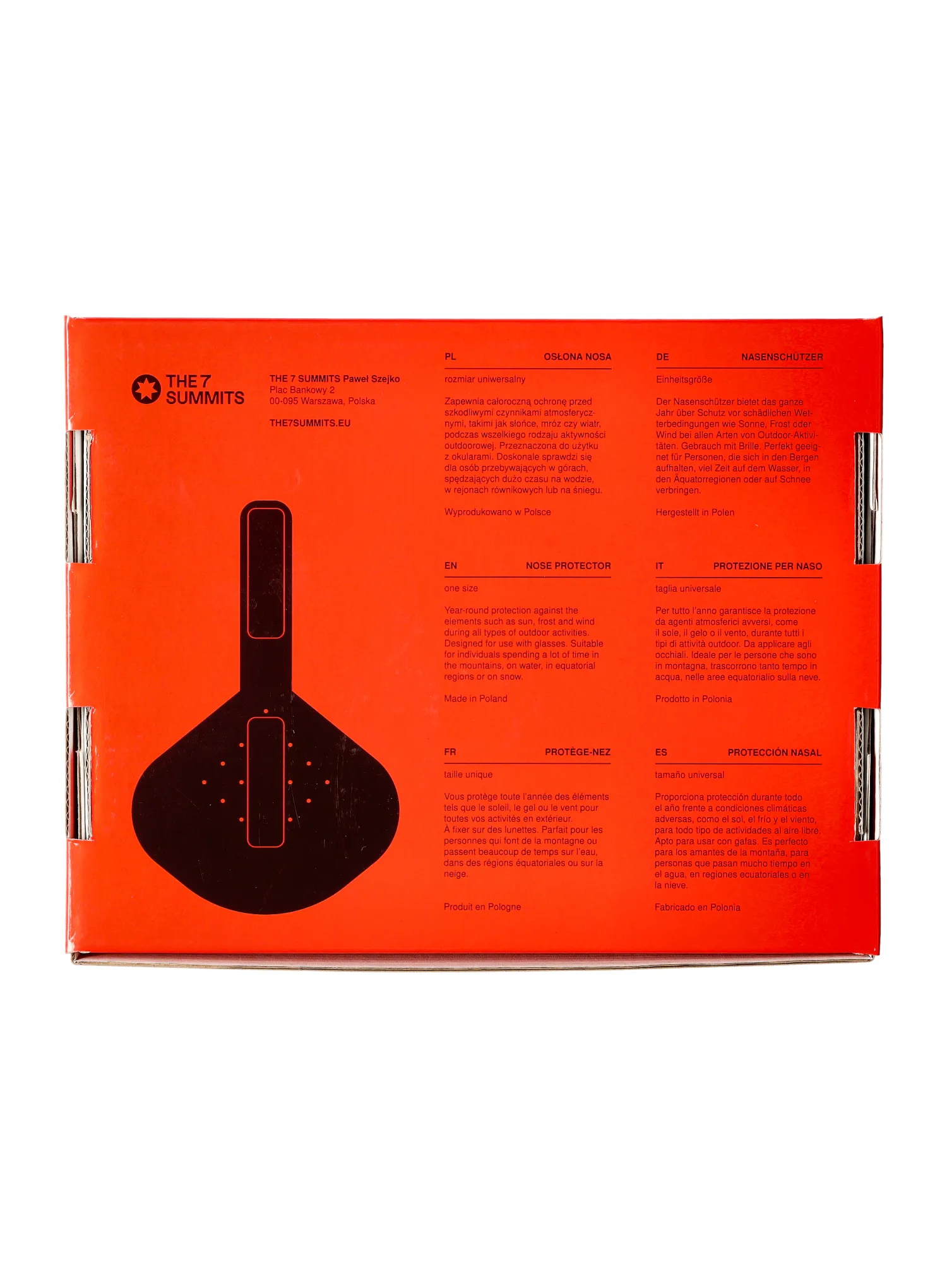 Navlaka The 7 Summits Nose Protector - red