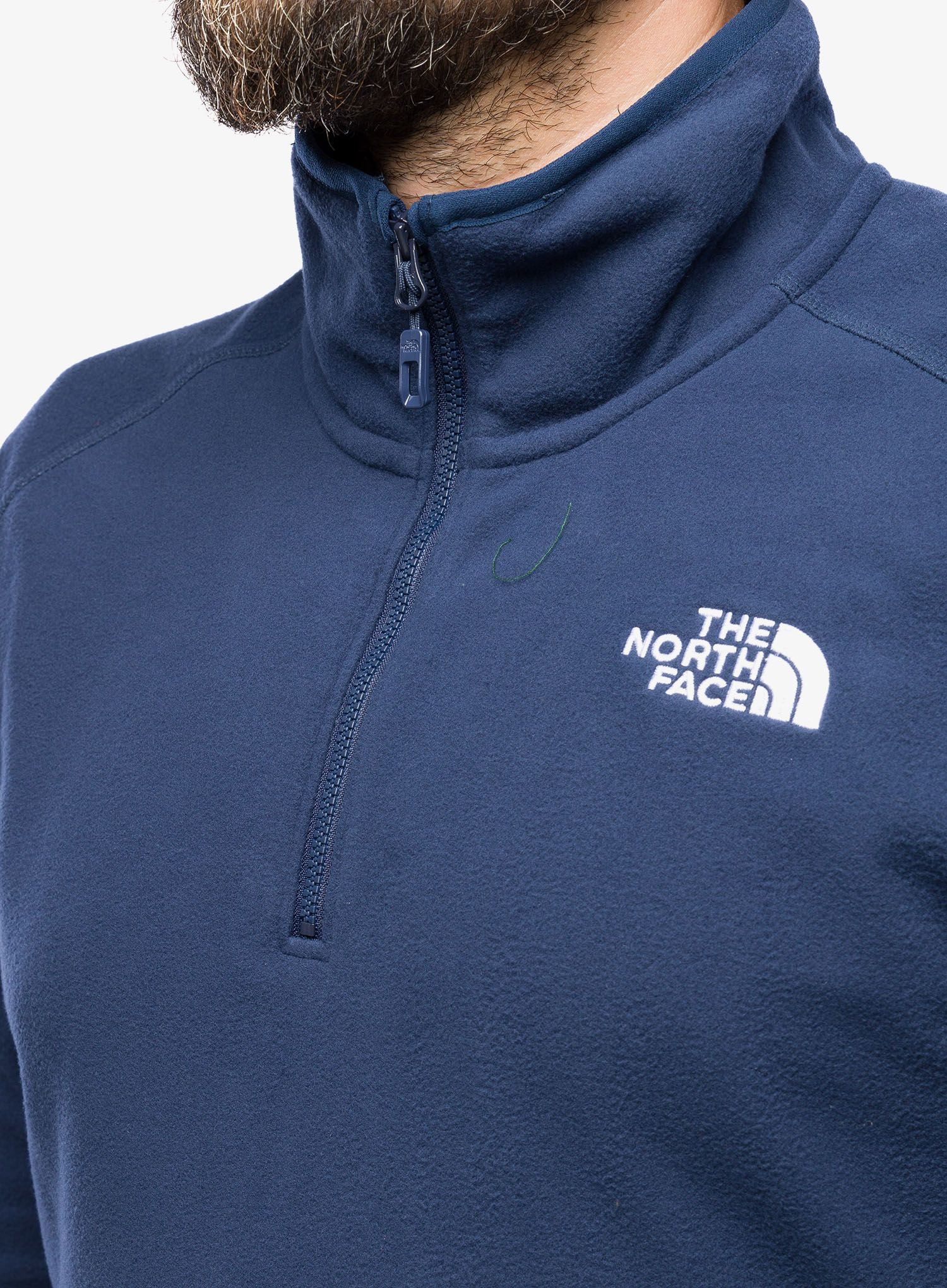 Dukserica od flisa The North Face 100 Glacier 1/4 Zip - summit navy