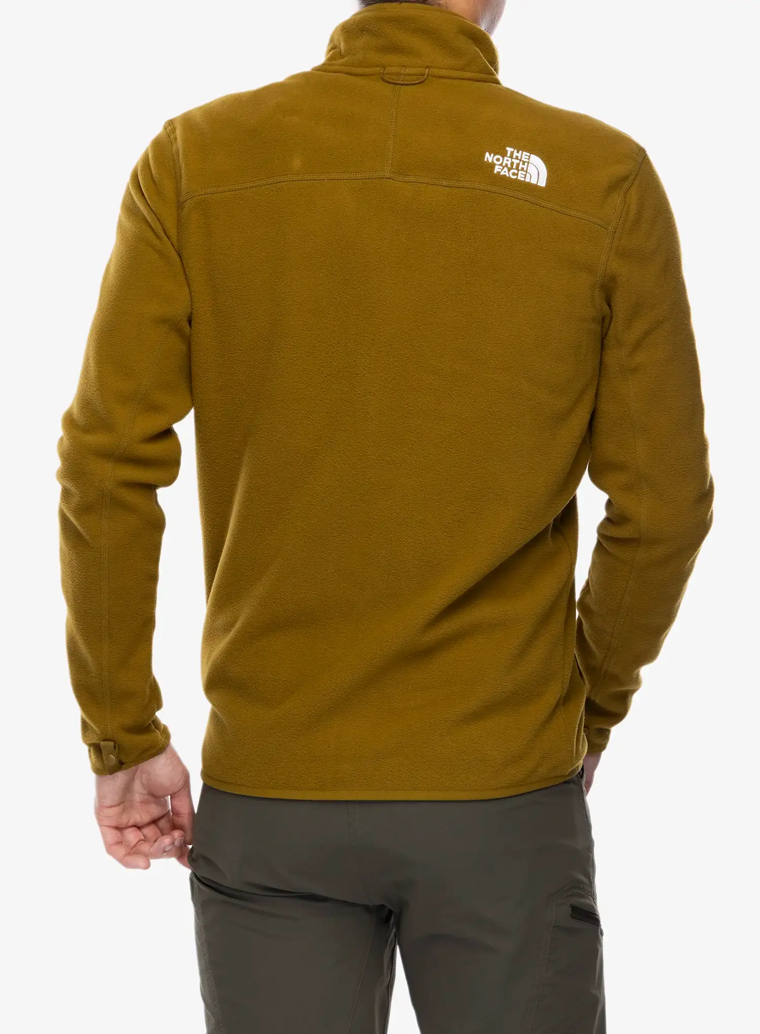 Dukserica od flisa The North Face 100 Glacier Full Zip - moss green