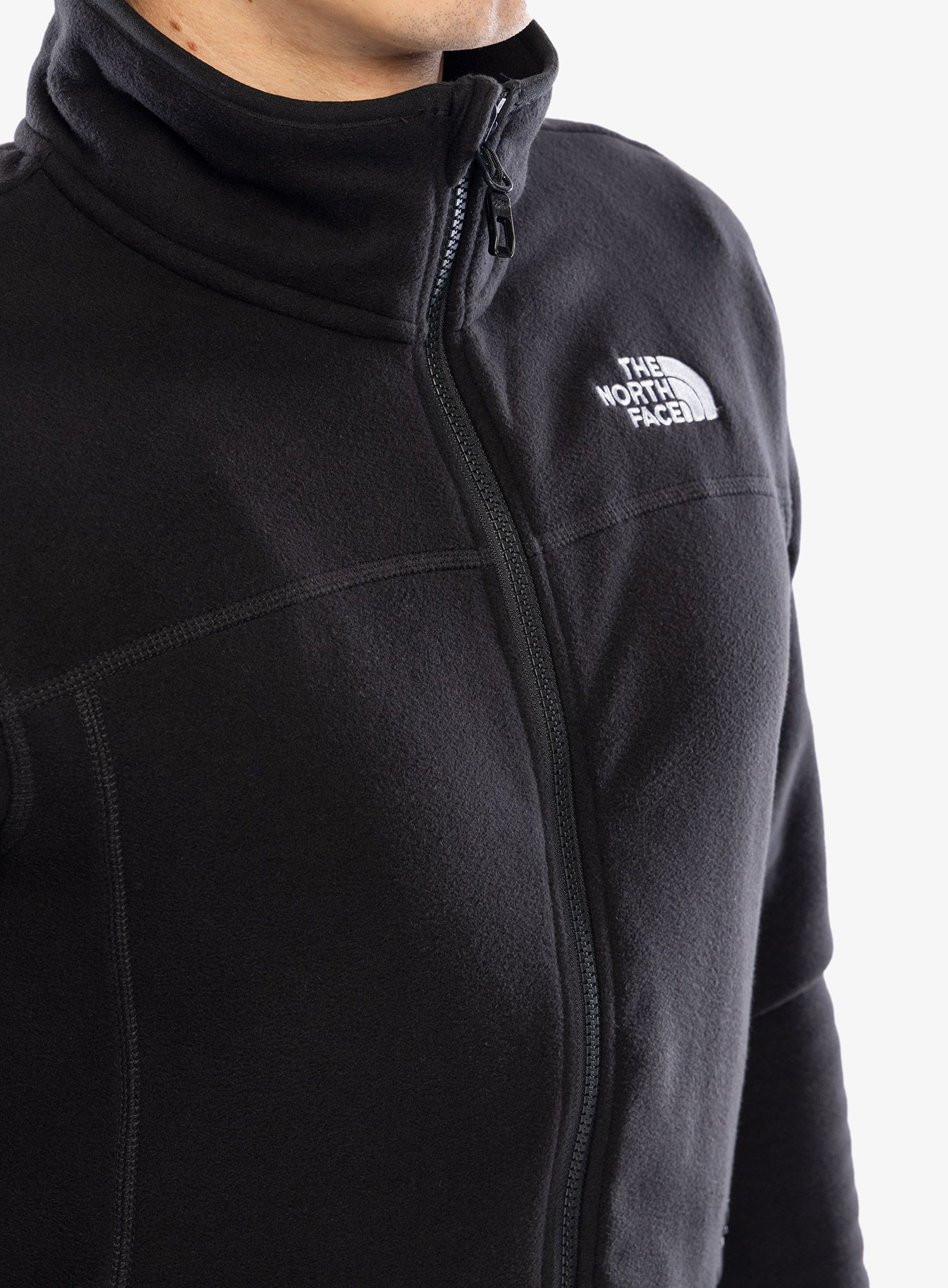 Dukserica od flisa The North Face 100 Glacier Full Zip - tnf black