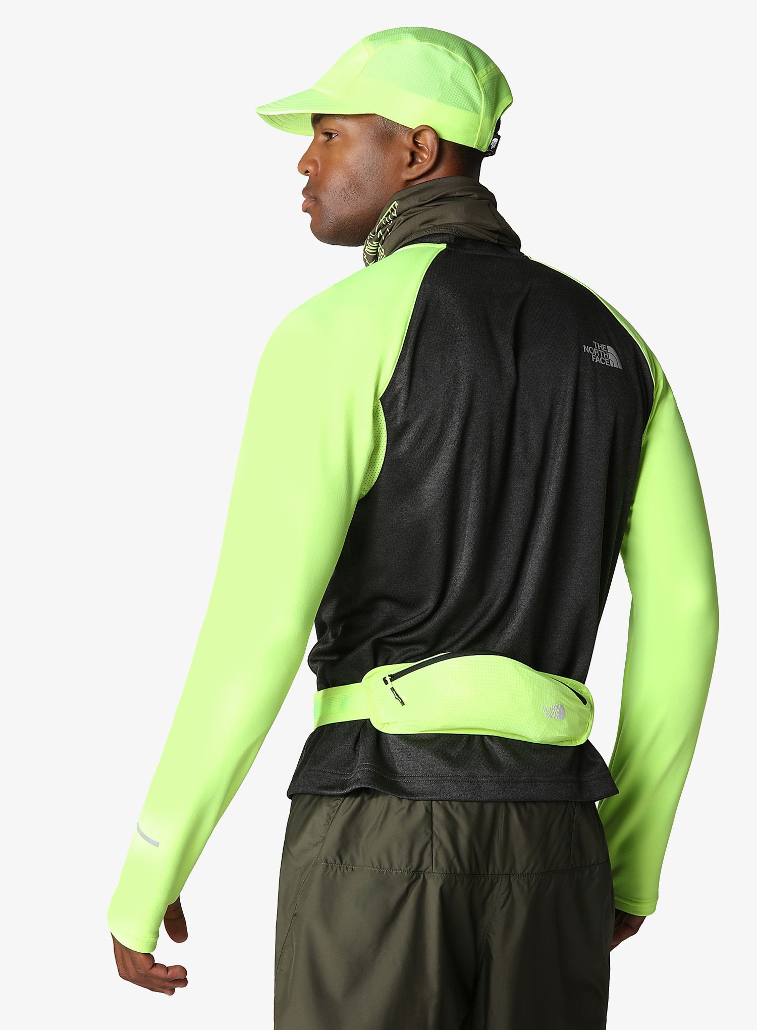 Dukserica za trčanje The North Face 1/4 Zip Run Fleece - yellow/grey