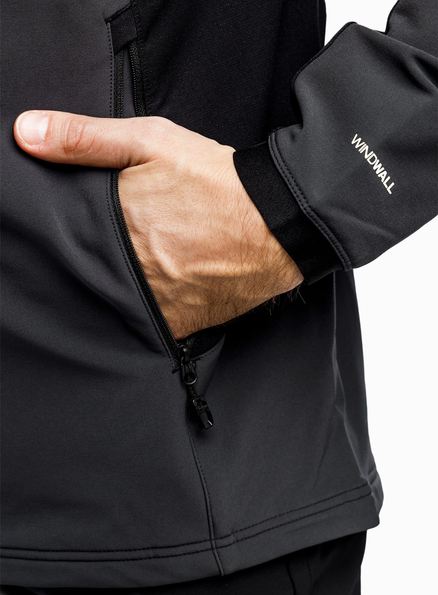 Jakna The North Face Ao Softshell Hoodie - asphaltgrey/tnfblk/tnfblk