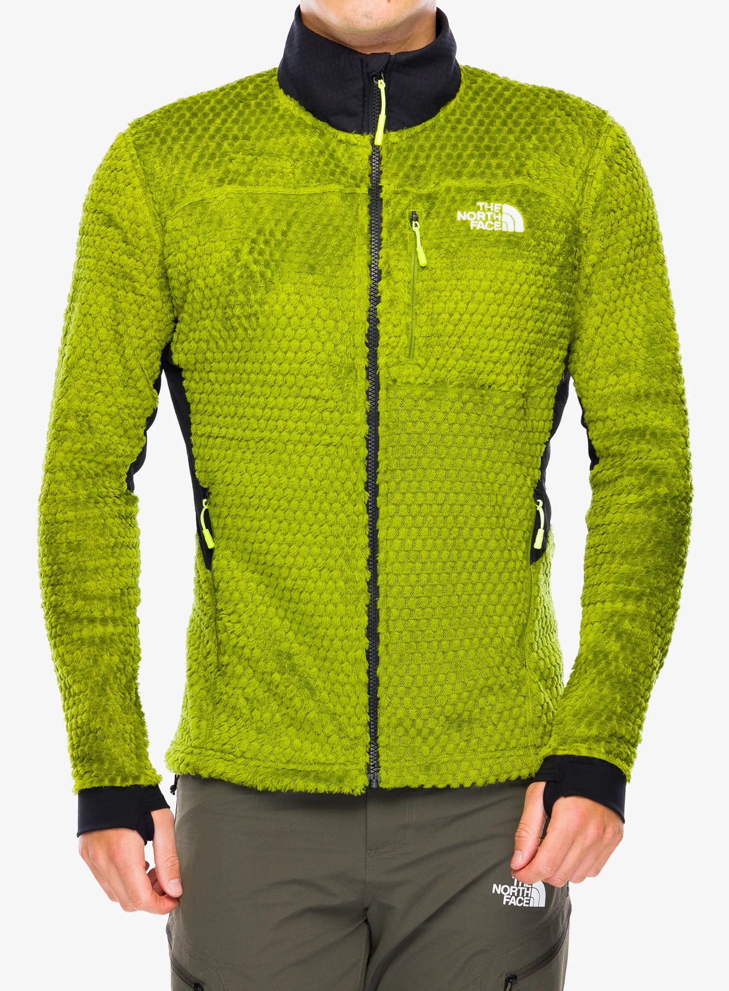 Dukserica od flisa The North Face Alpedge High Loft Jacket - oak green/tnf black