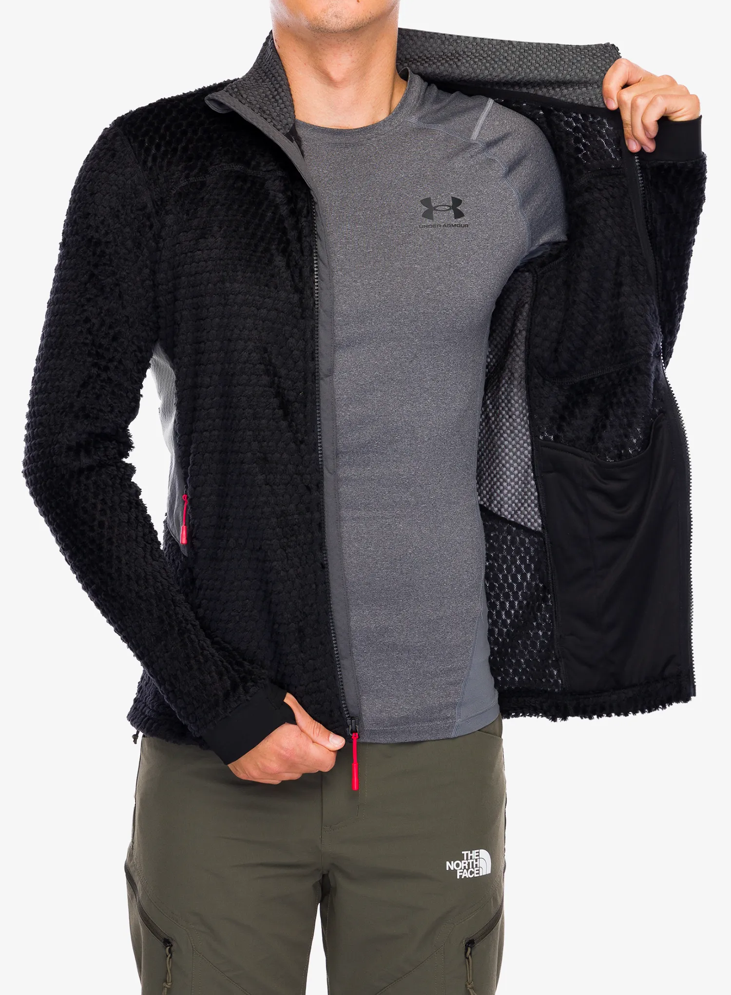 Dukserica od flisa The North Face Alpedge High Loft Jacket - tnf black/anthracite grey