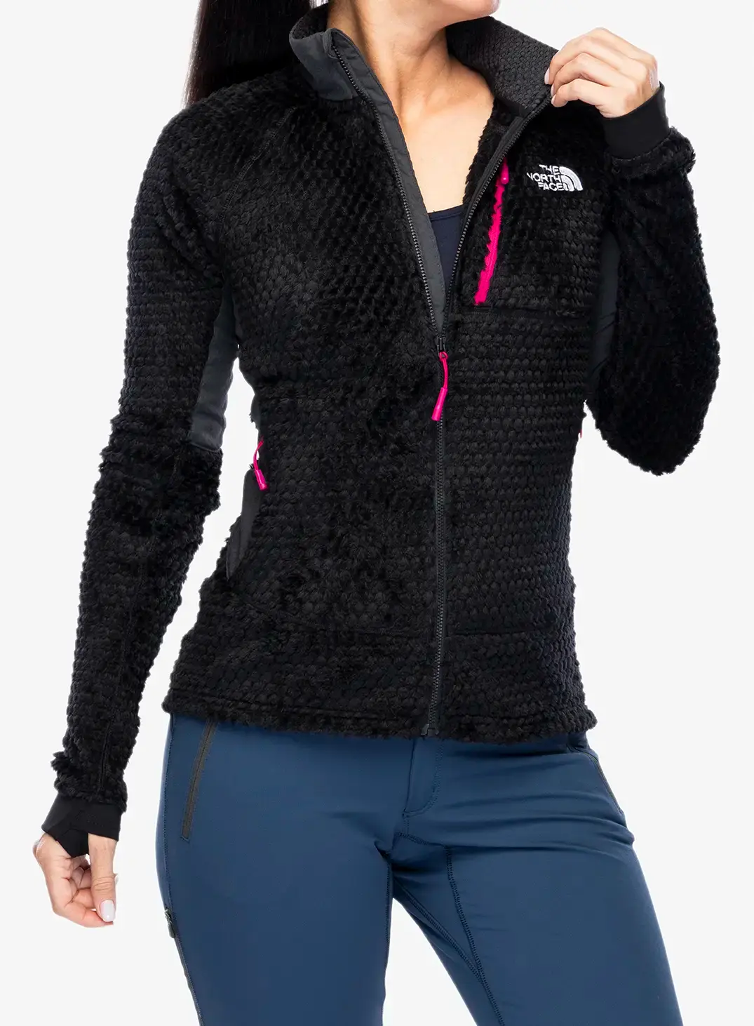 Ženska jakna od flisa The North Face Alpedge High Loft Jacket - tnf black/asphalt grey