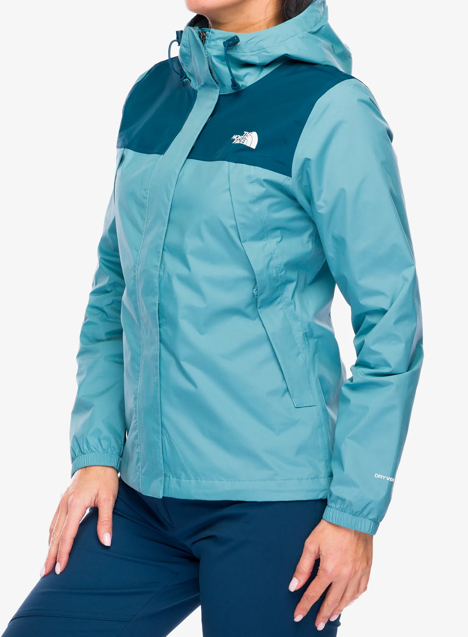 Ženska kišna jakna The North Face Antora Jacket - algae blue/midnight petrol
