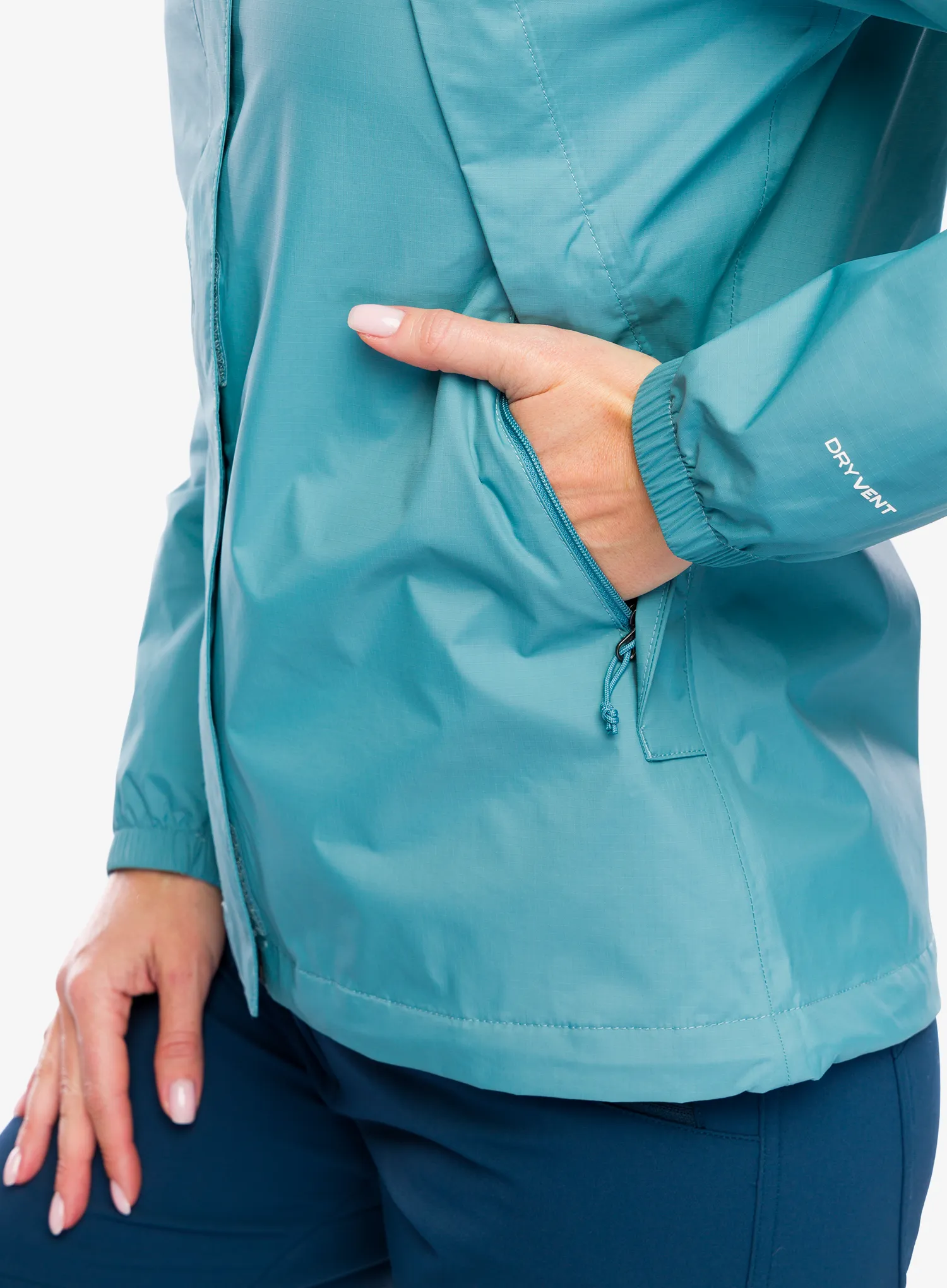 Ženska kišna jakna The North Face Antora Jacket - algae blue/midnight petrol
