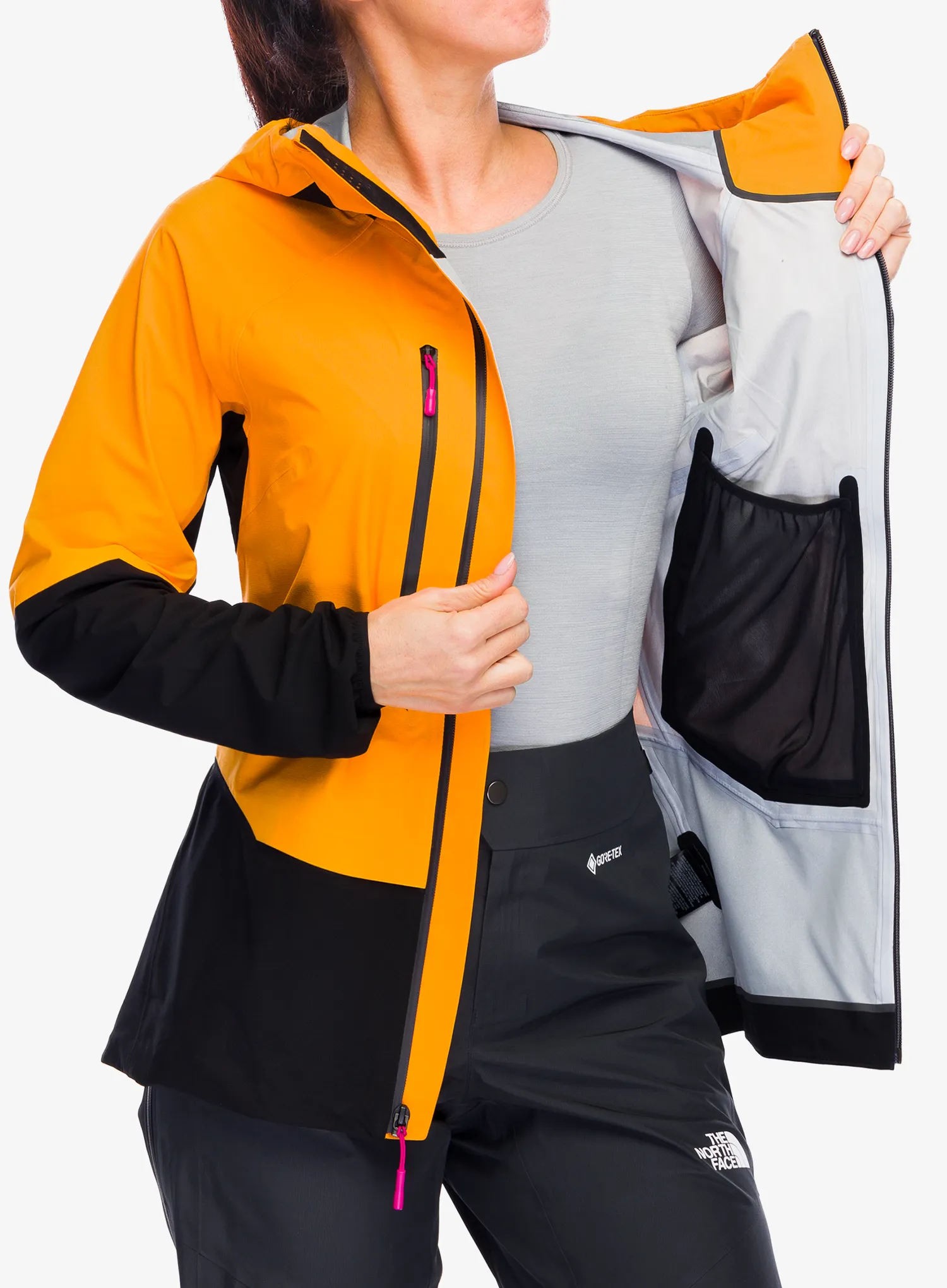 Ženska kišna jakna The North Face Balmenhorn Futurelight Shell - apricot glaze/tnf black