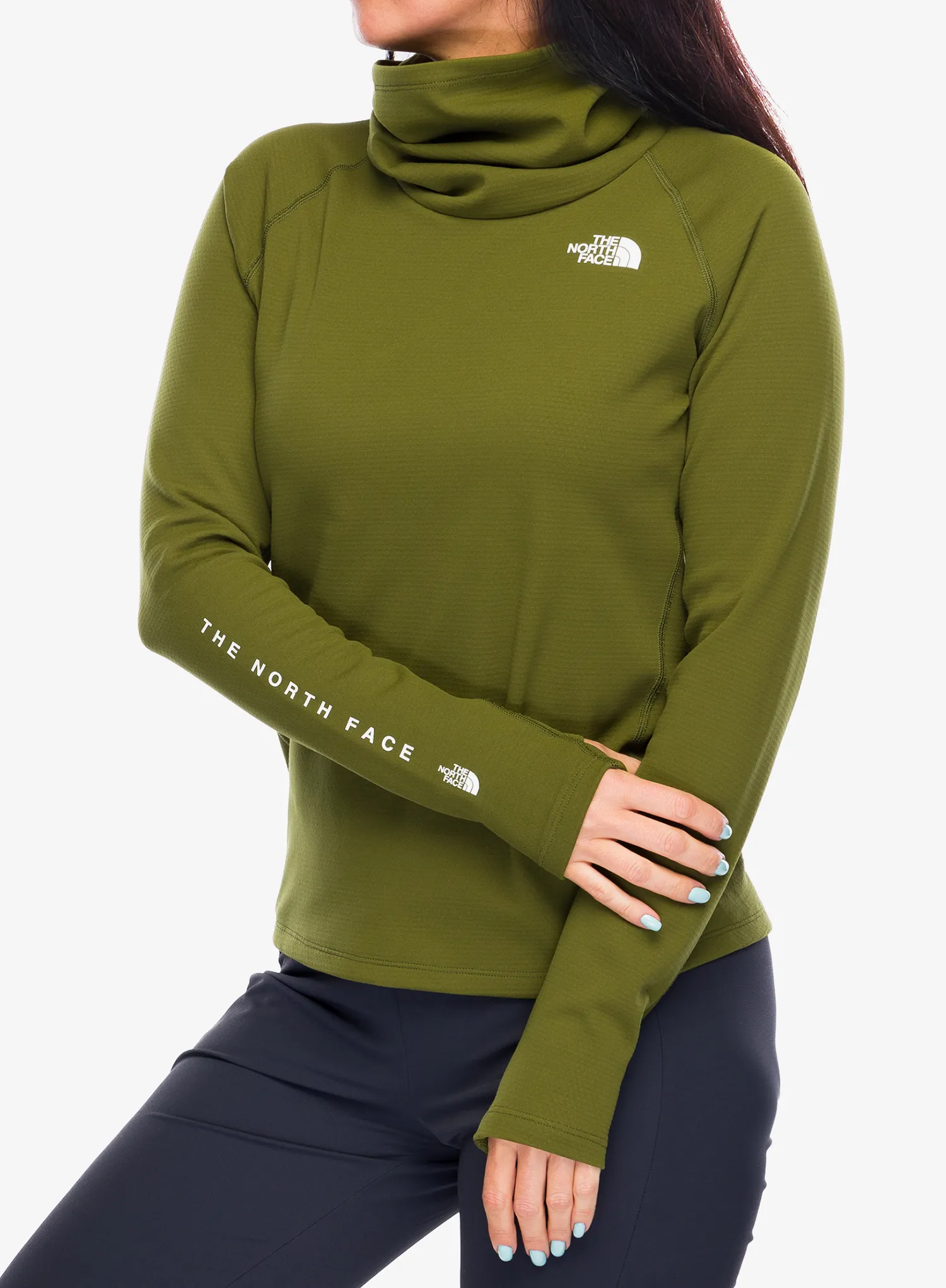 Ženska termoaktivna dukserica The North Face Baselayer Dragline LS - forest olive