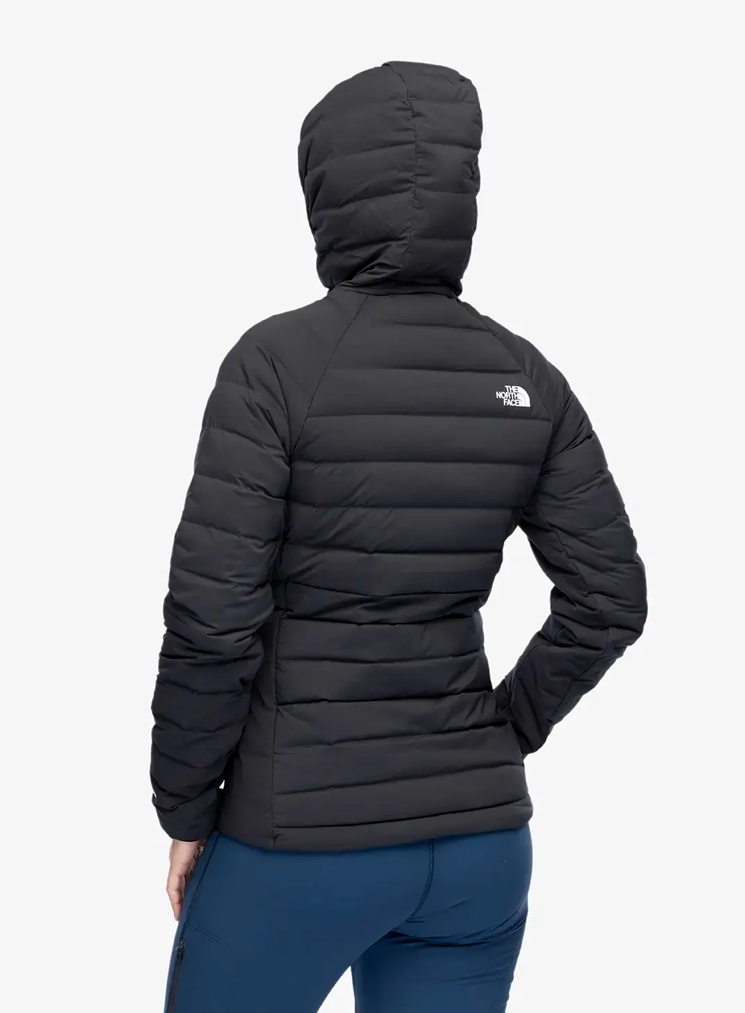 Ženska perjana jakna The North Face Belleview Stretch Down Hoodie - tnf black