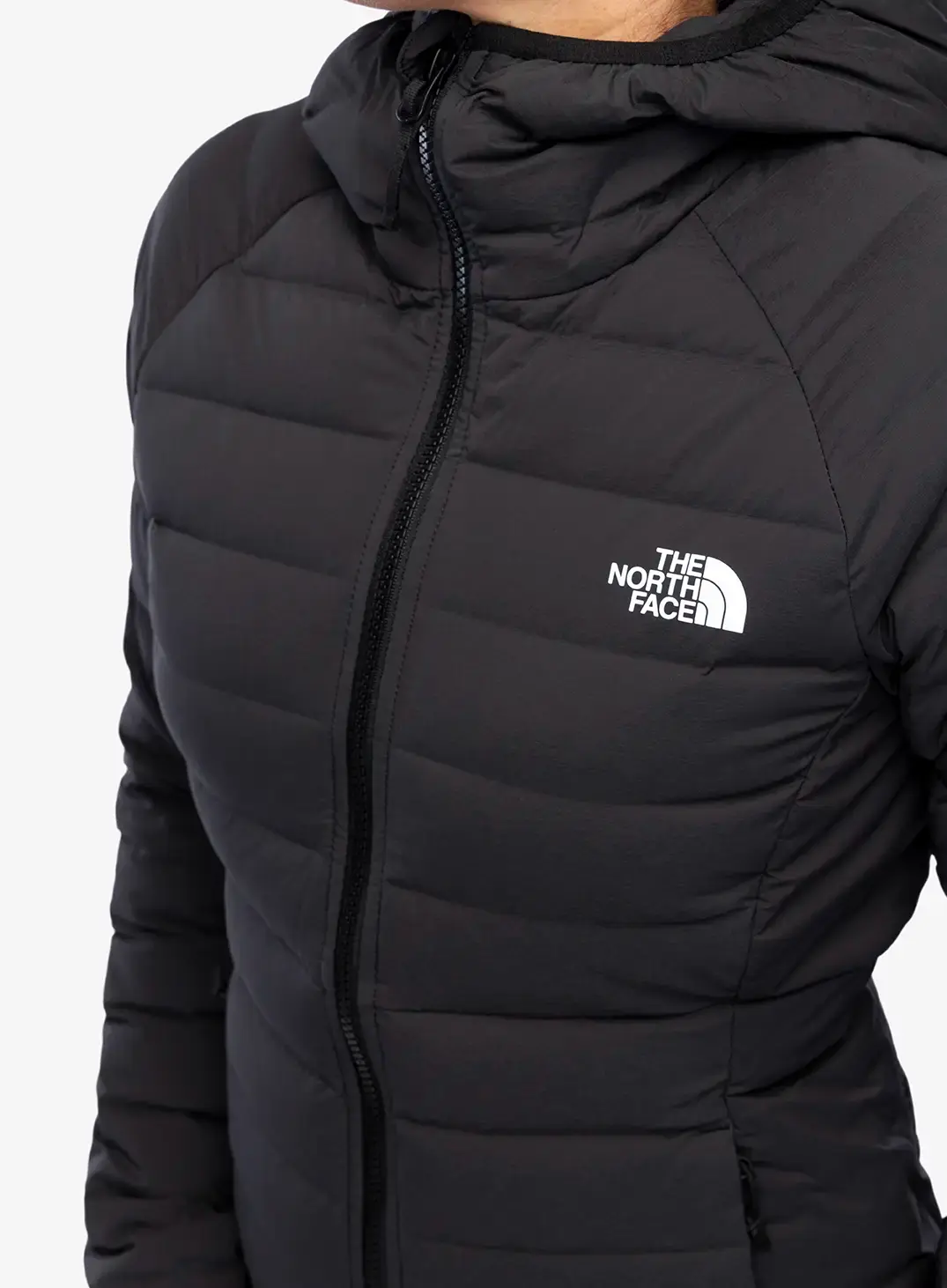 Ženska perjana jakna The North Face Belleview Stretch Down Hoodie - tnf black