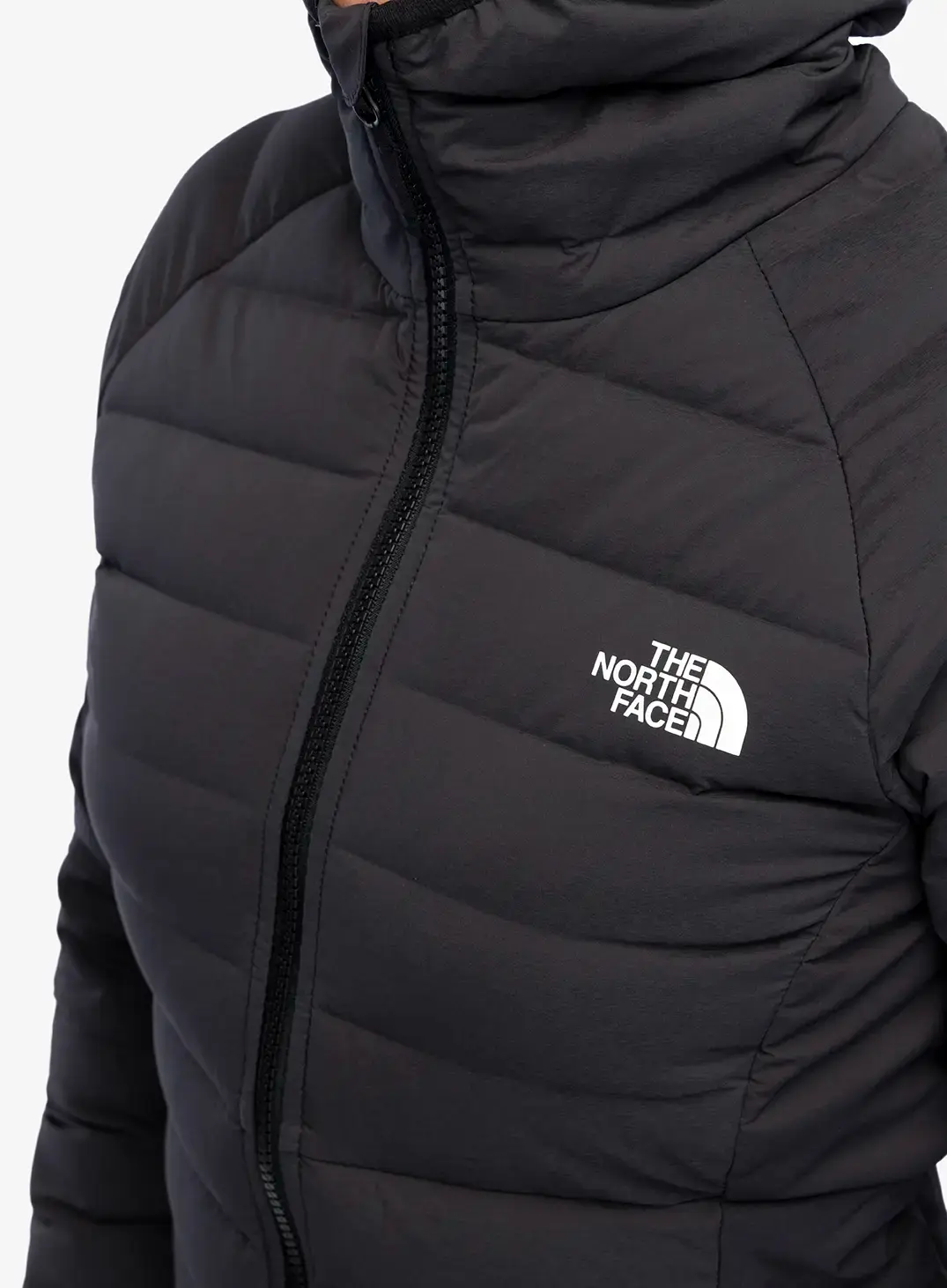 Ženska perjana jakna The North Face Belleview Stretch Down Hoodie - tnf black